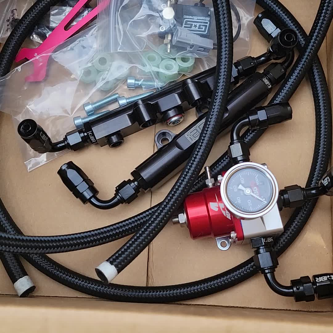 I Build Race Cars 6 AN Parallel Feed Fuel Line Kit Subaru EJ WRX / ST