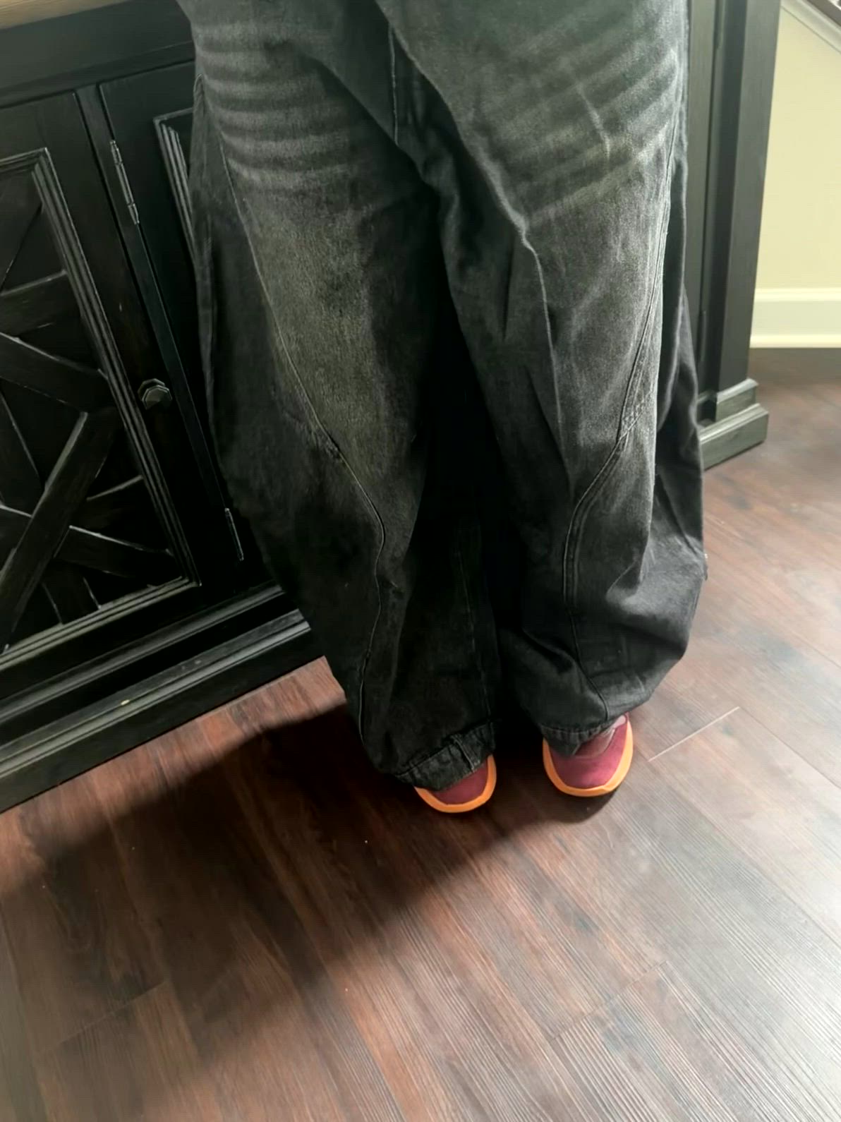 Black Barrel Leg High Rise Jeans | AKIRA