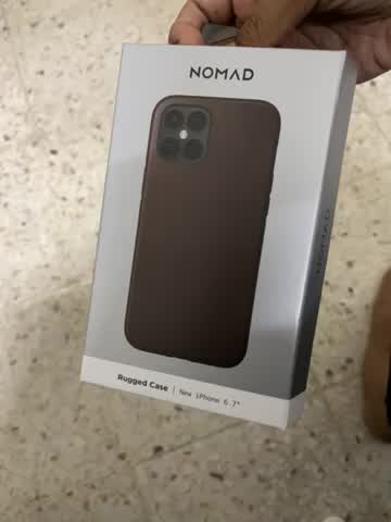 NOMAD iphone12proMAX Rugged ブラウン ケース Nomad Rugged Leather Folio iPhone 12 Pro Max Case - Rustic