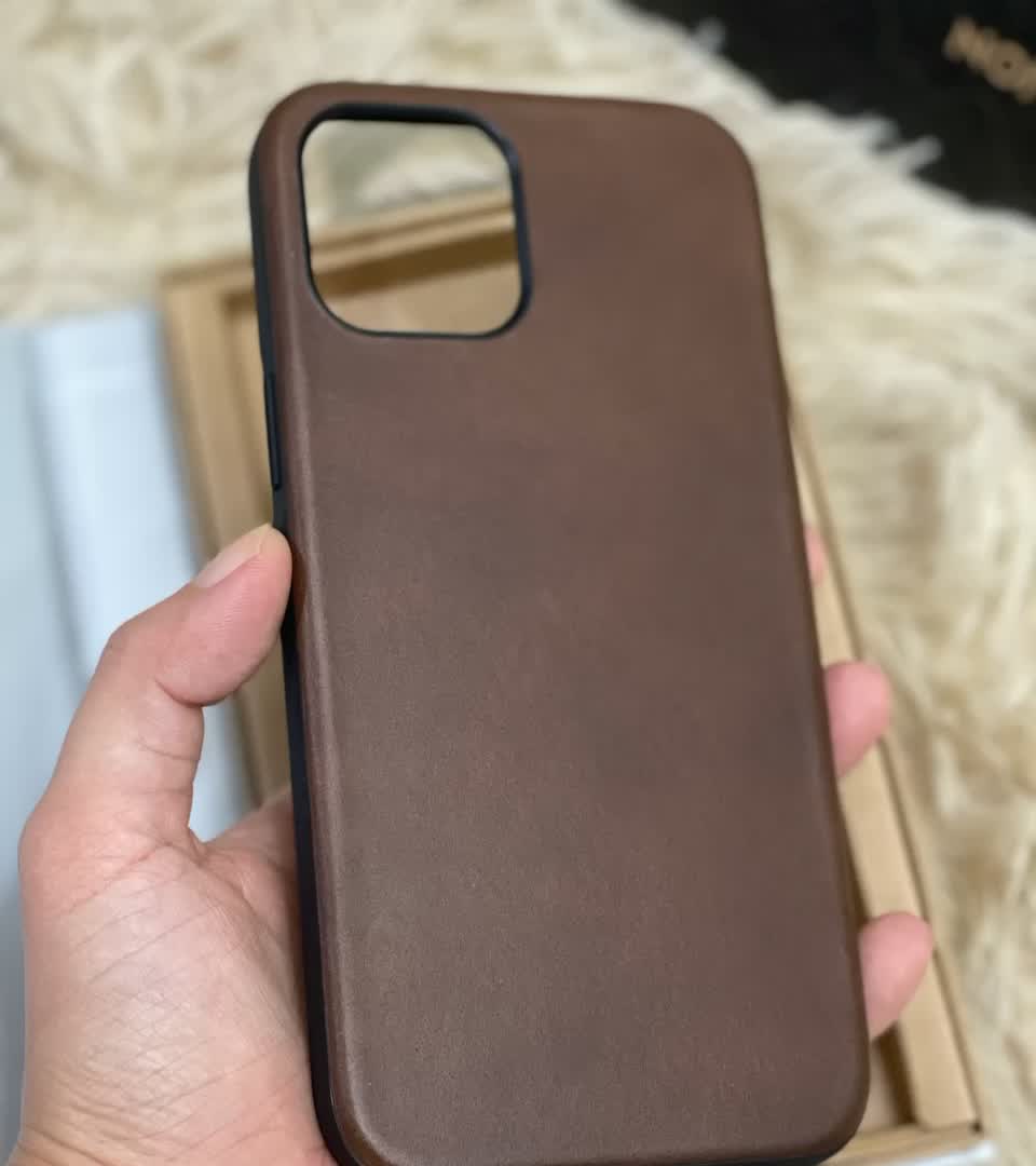 Modern Leather Case - iPhone 12 Pro Max | Rustic Brown