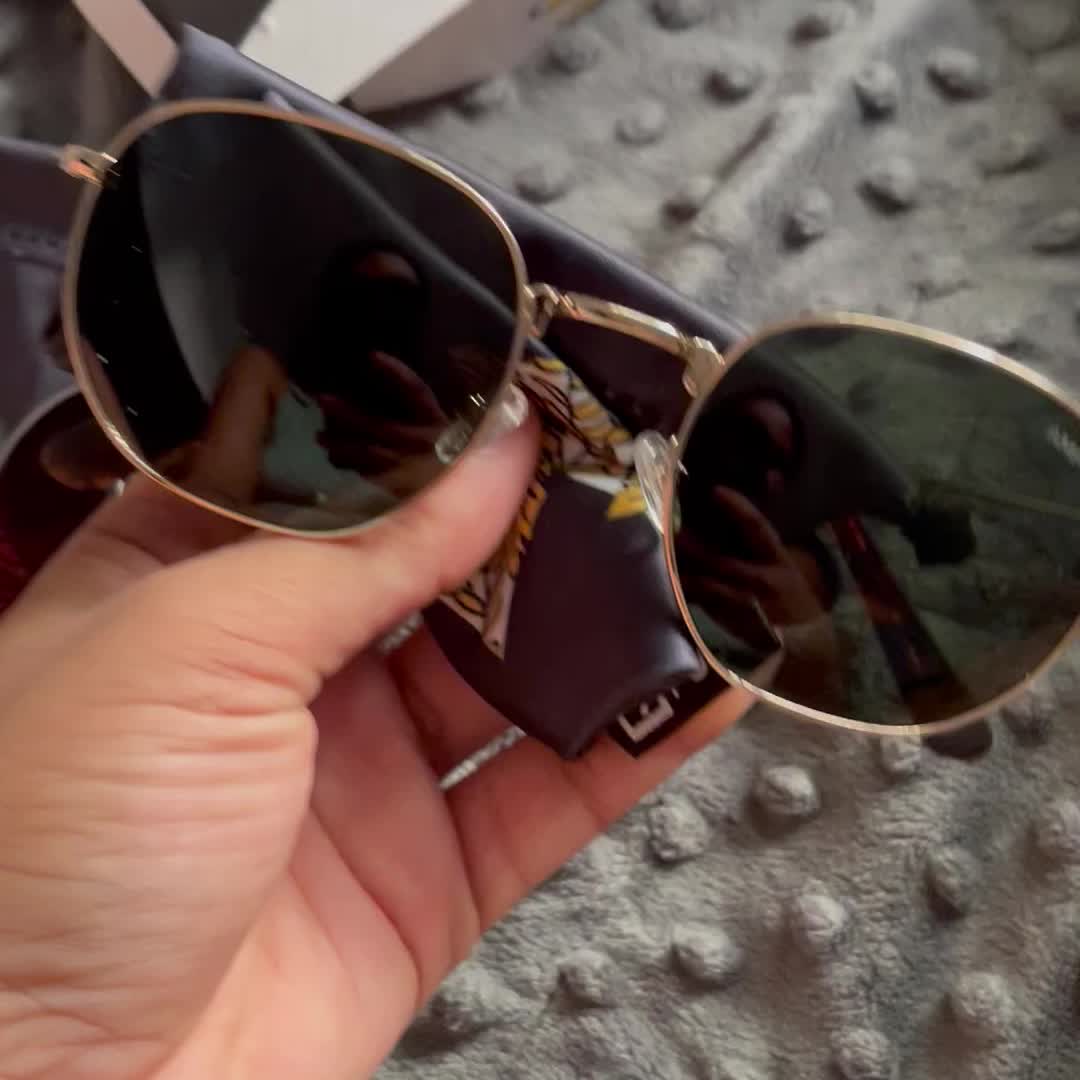 Gold Talbot Frames with Gradient Brown Lenses – Fuse Lenses