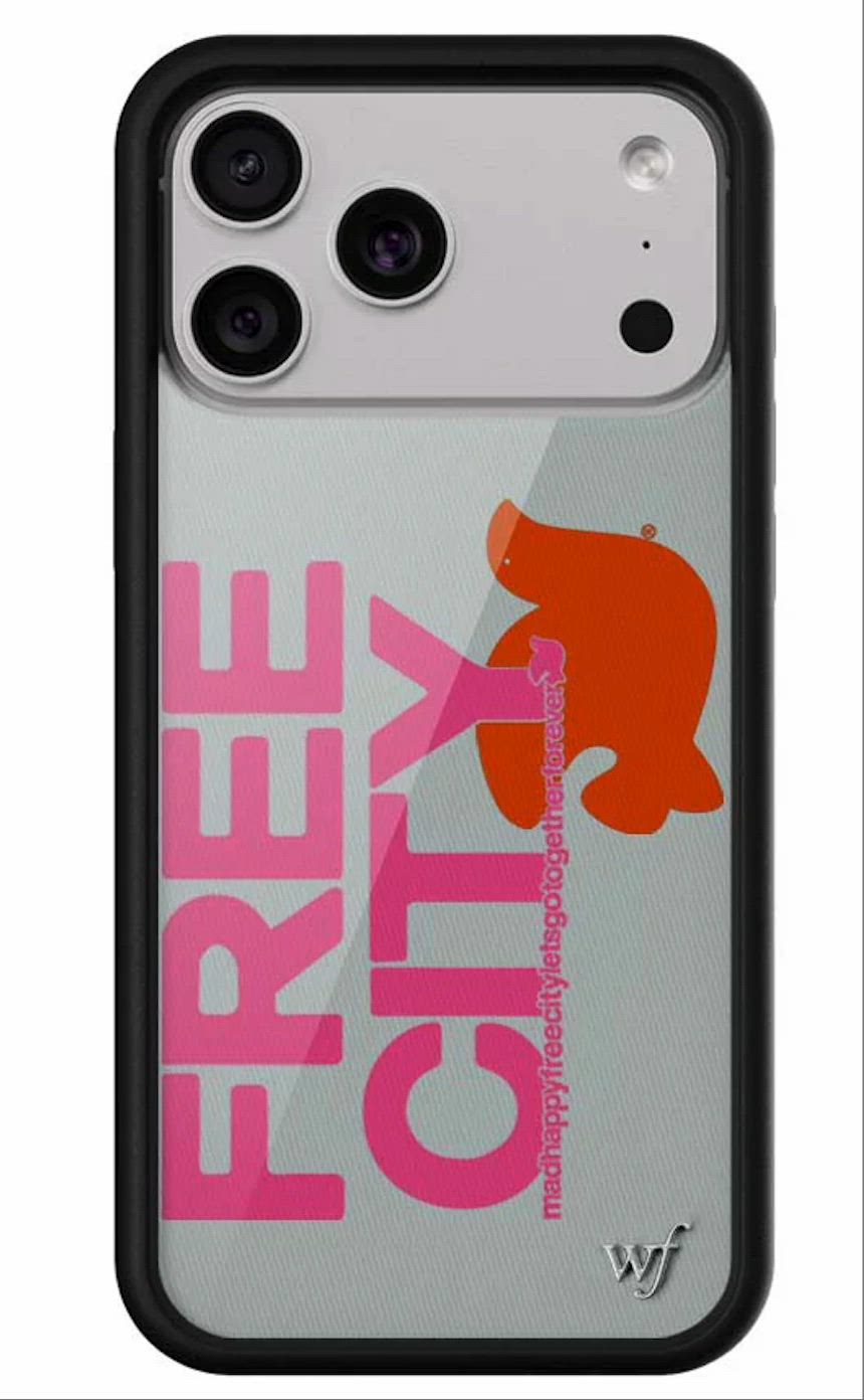 THE MADHAPPY & FREECITY TOGETHERFOREVER | GREY & PINK iPhone 17