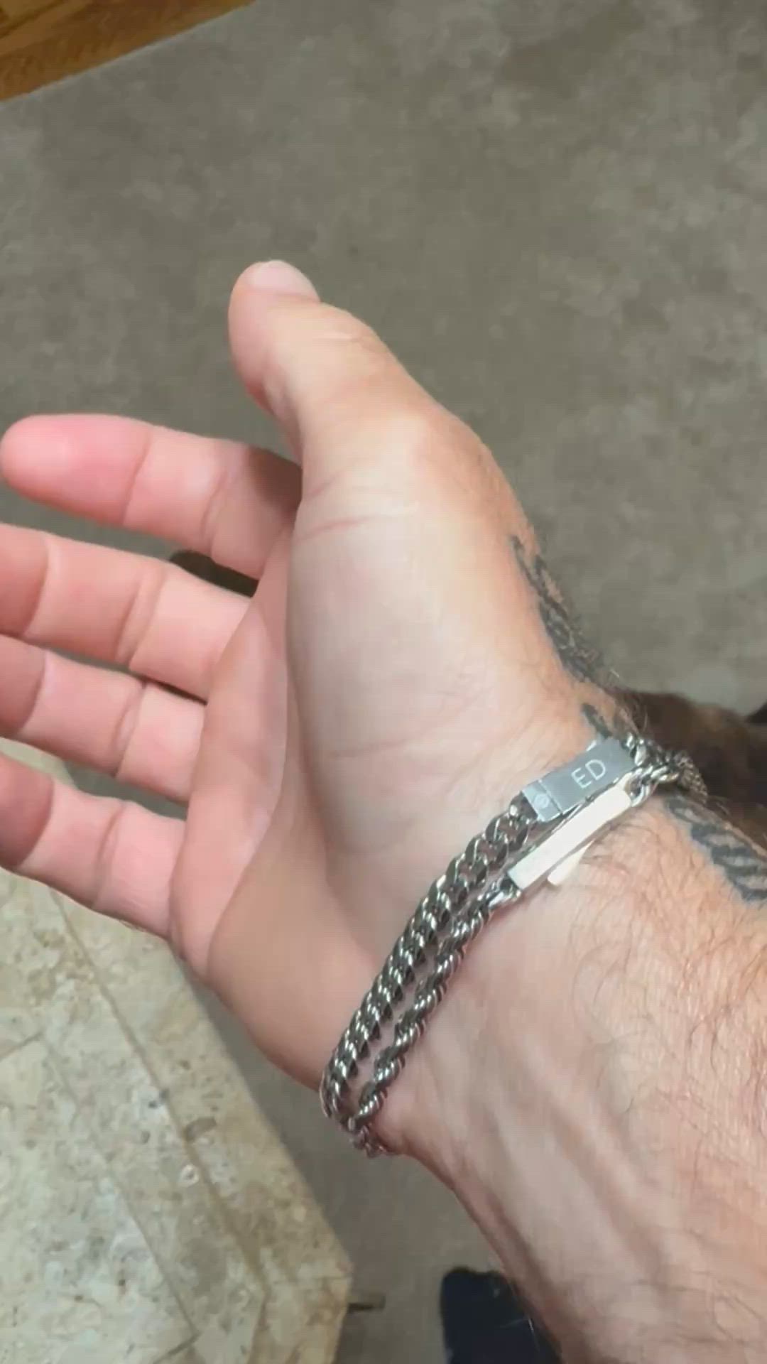 Cuban + Rope Bracelet Stack