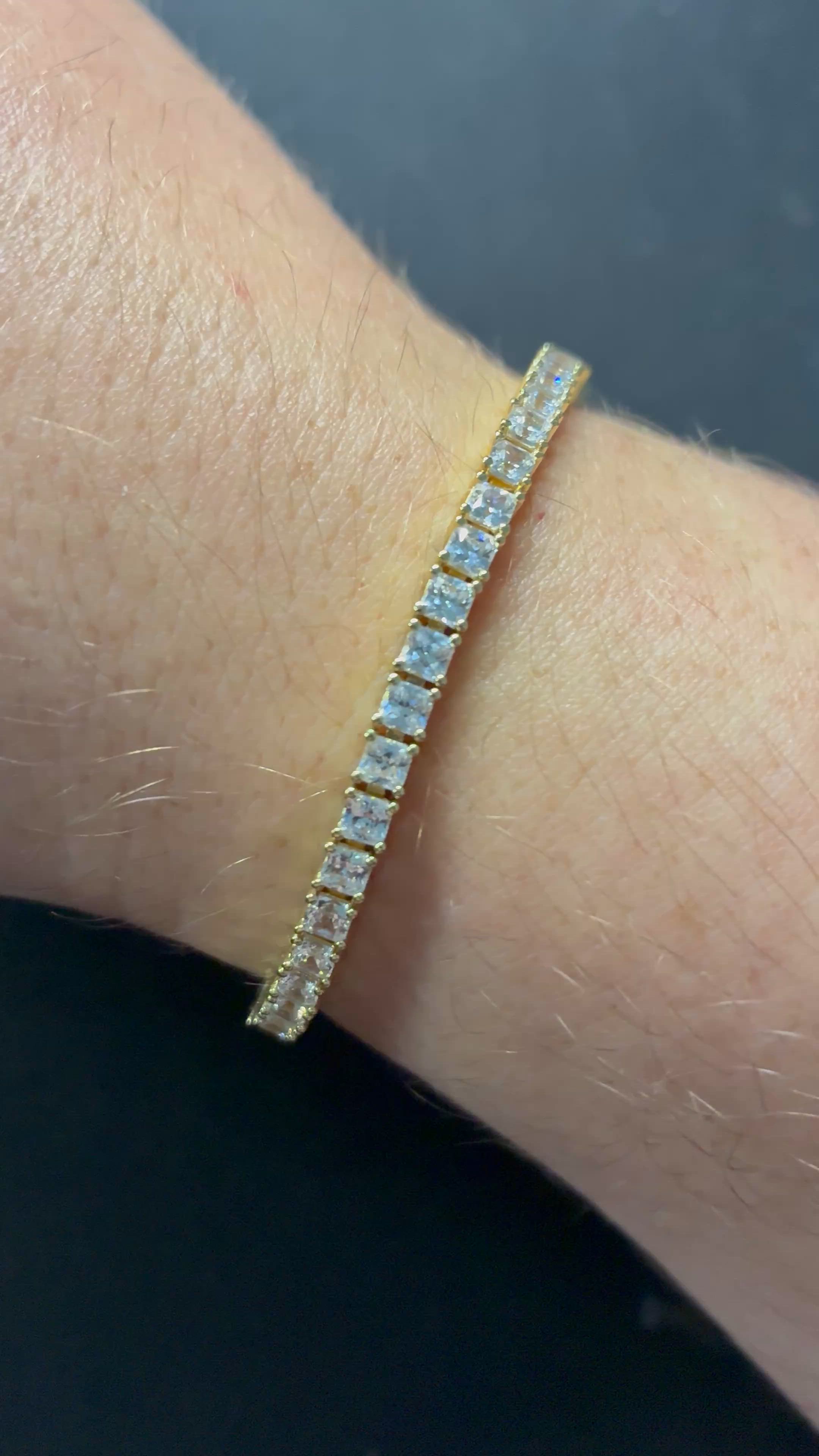 Tennis Bracelet Square Cut