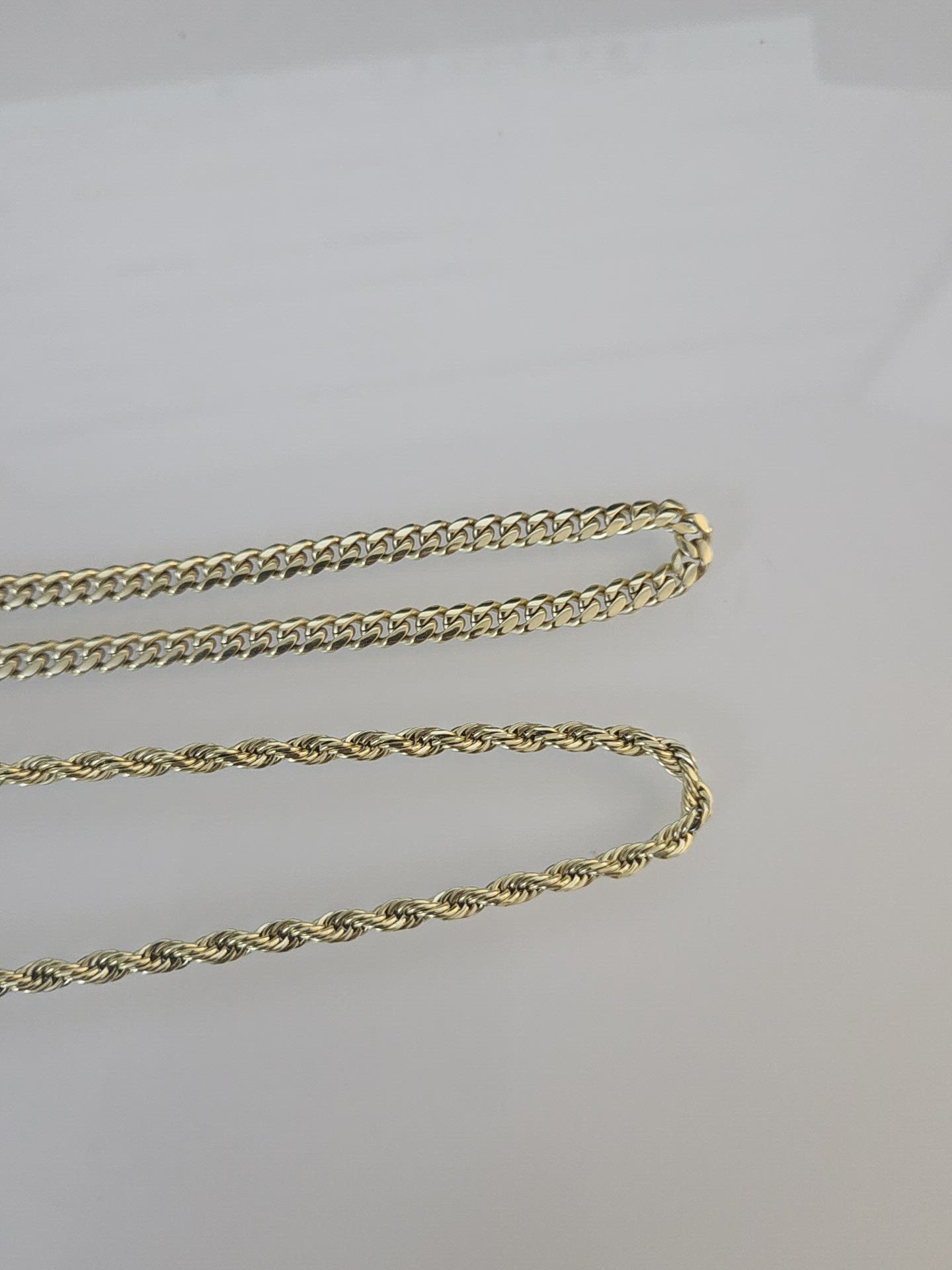 Cuban + Rope Chain Stack
