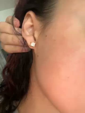 Square Stud Earrings Gold