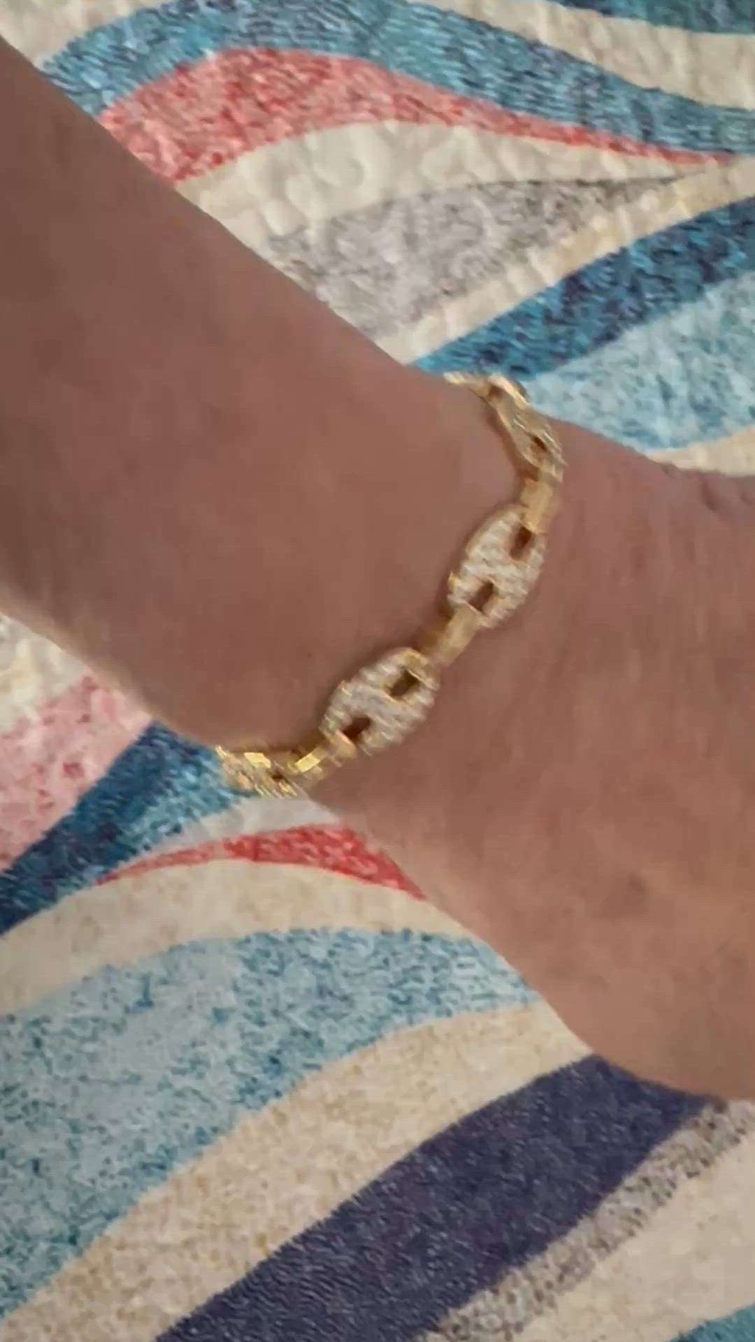 Iced Out Mariner Bracelet