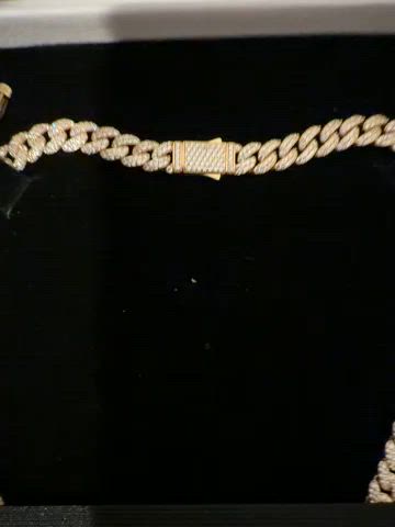 Women's Iced Out Cuban Link Chain 8mm