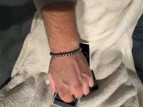 Woven Round Box Bracelet Silver/Black