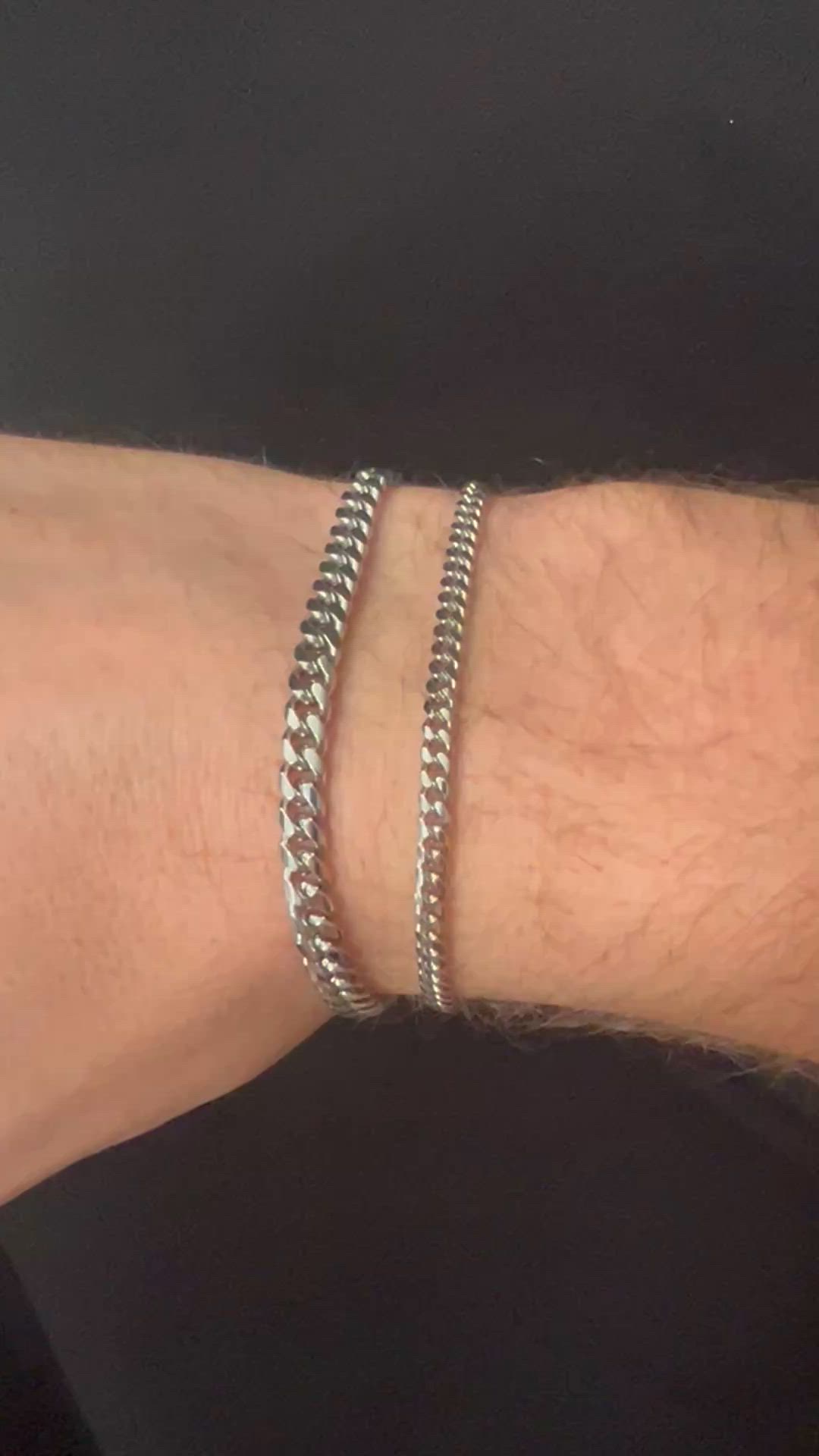 Cuban Link Bracelet Stack