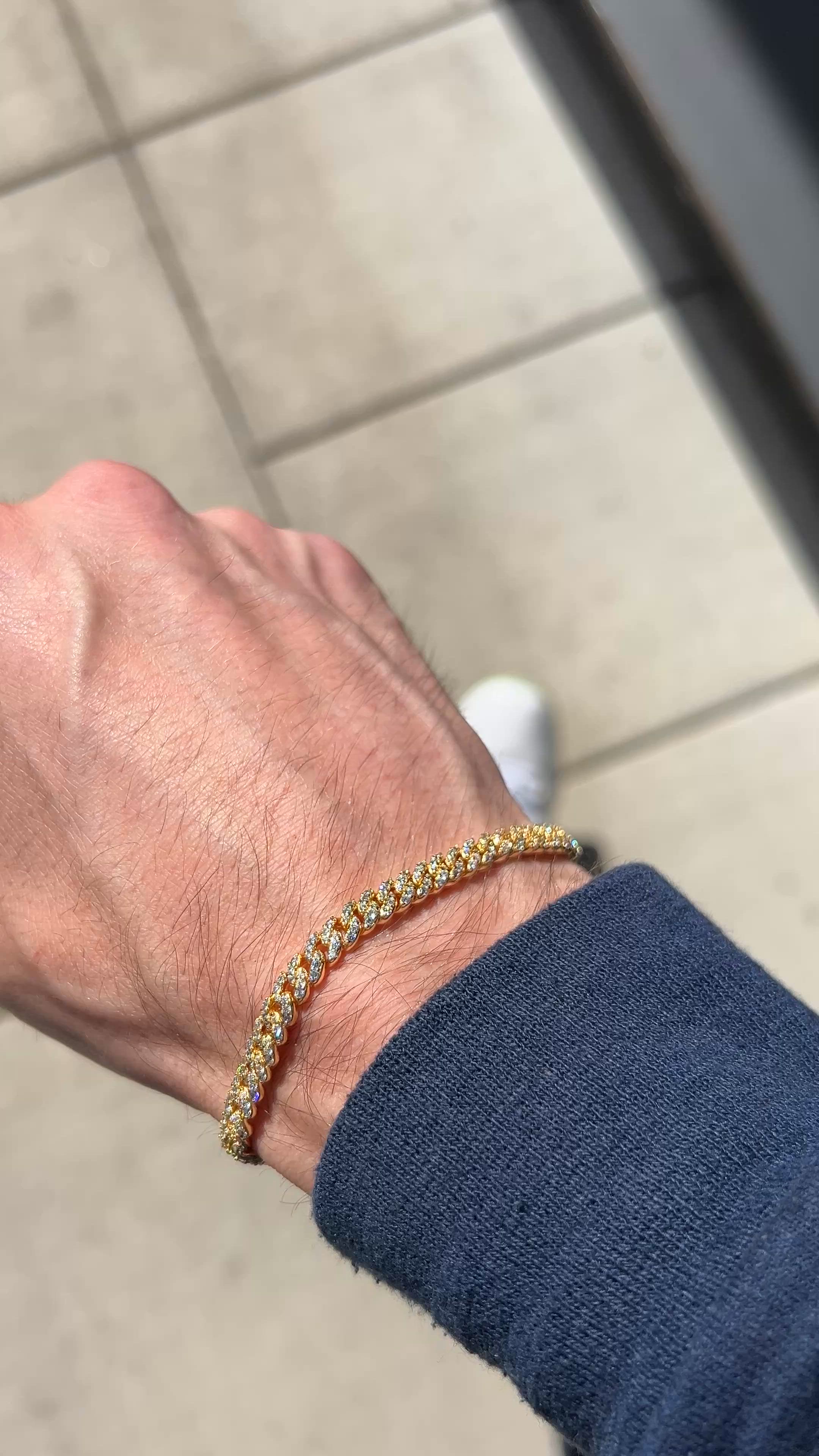 Iced Out Cuban Link Bracelet 5mm
