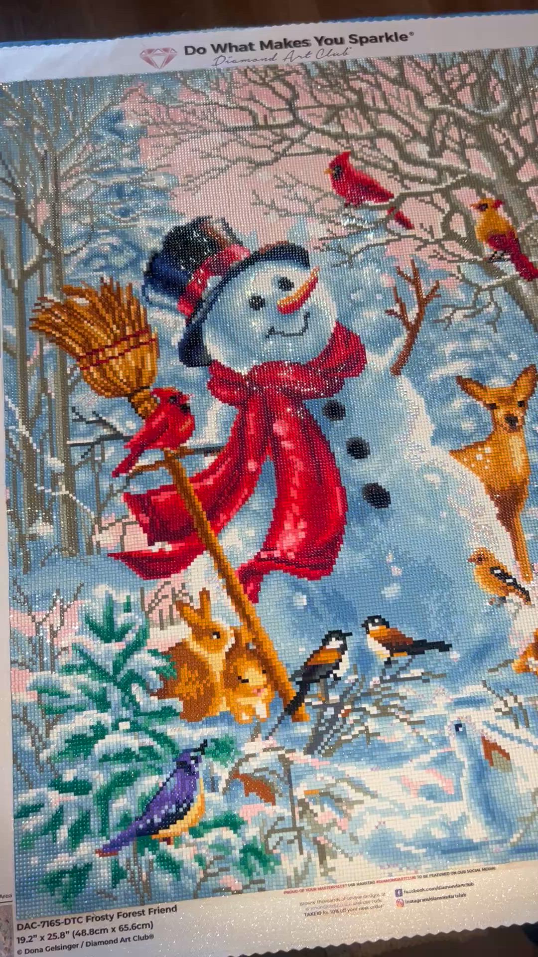 Frosty Forest Friend Diamond Painting | Diamond Art Club™