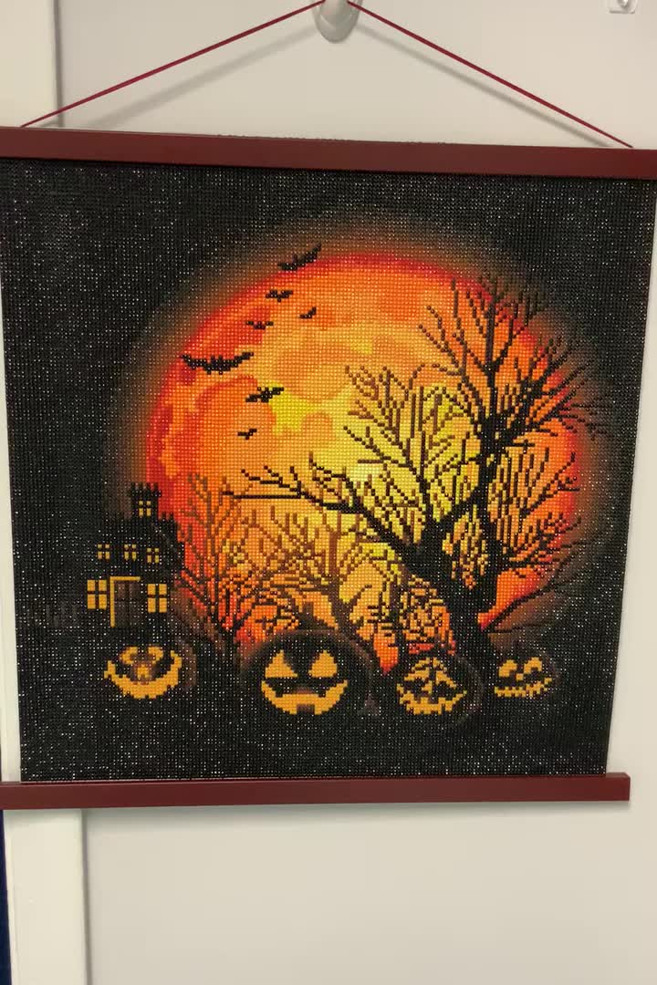 Halloween Nighttime Diamond Painting Kit – Diamond Art Club