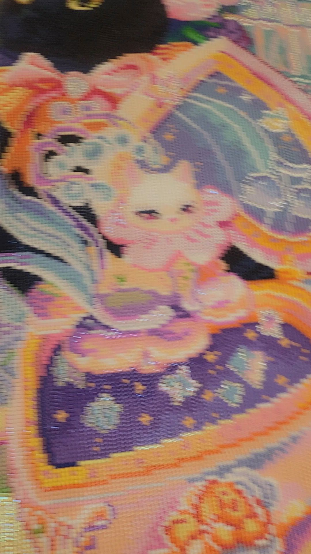 猫のオルゴールの片隅で ダイヤモンドアートキット – Diamond Art Club