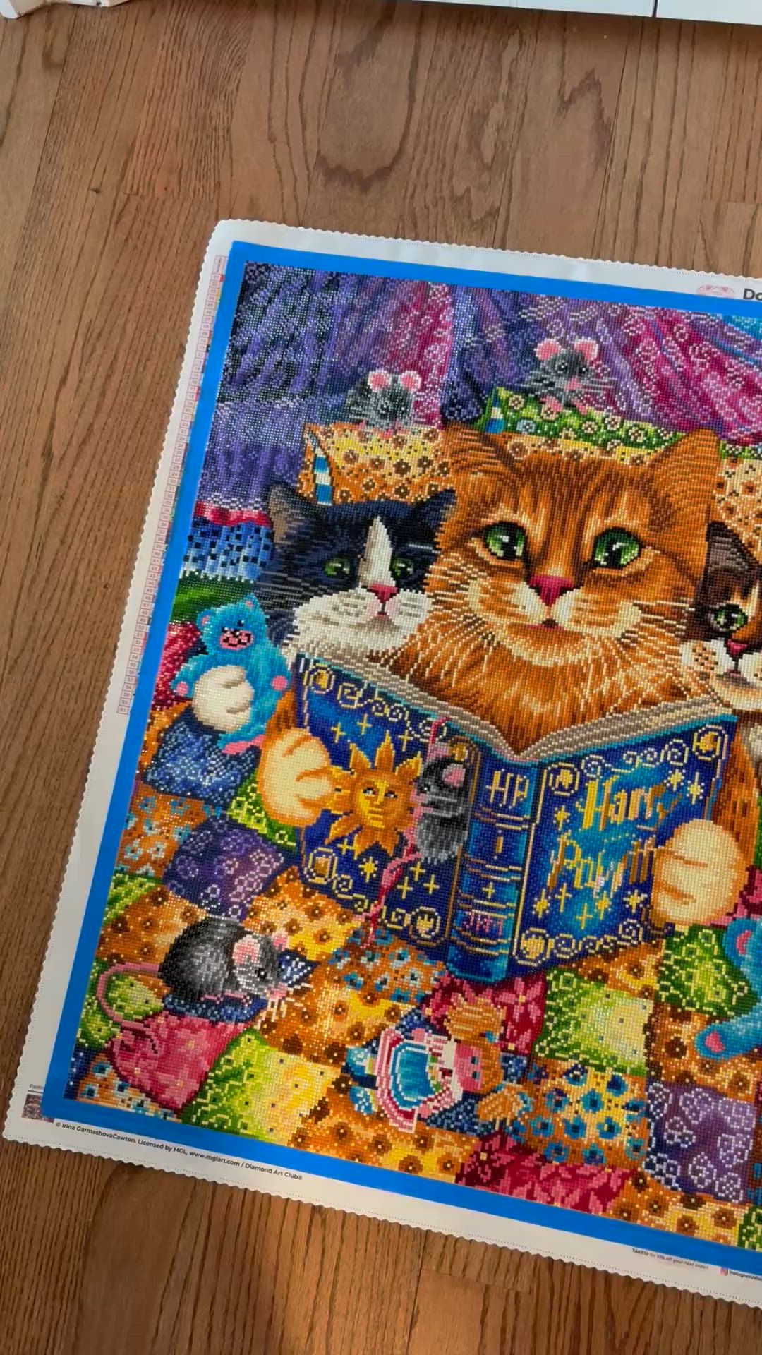 子猫のおやすみ前の物語 ダイヤモンドアートキット – Diamond Art Club