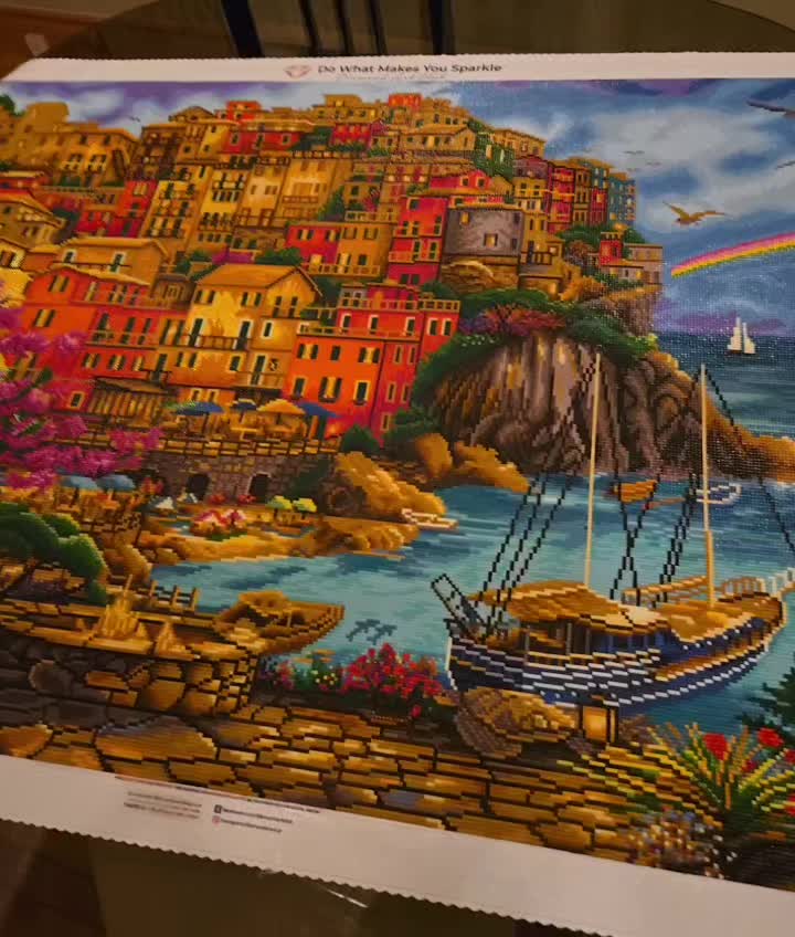 その他 DAC A Beautiful Day at Cinque Terre A Beautiful Day at Cinque Terre – Diamond Art Club