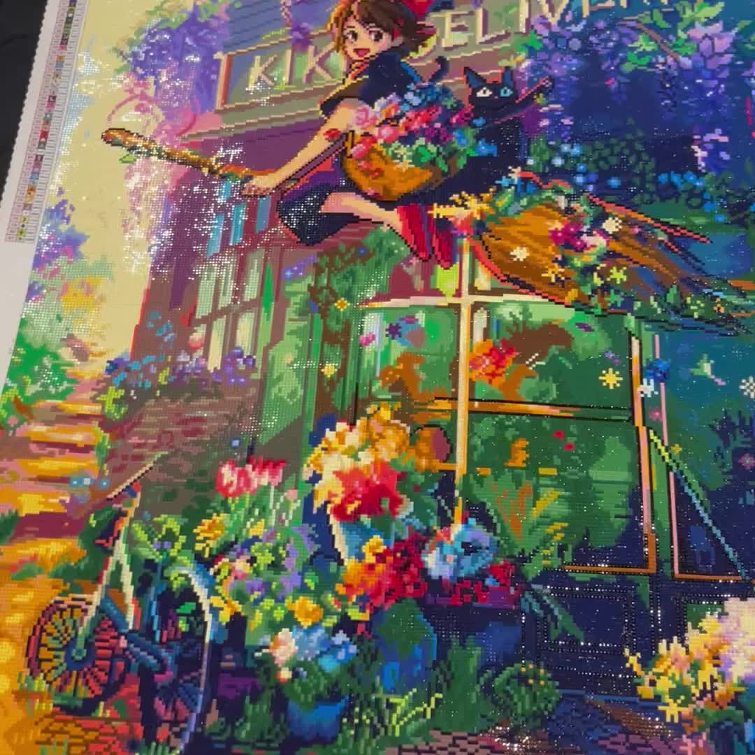 ダイヤモンドアートクラブ魔女の宅急便Flower DeliveryYuumei ダイヤモンドアートクラブ フラワーデリバリー 魔女の宅急便 DAC
