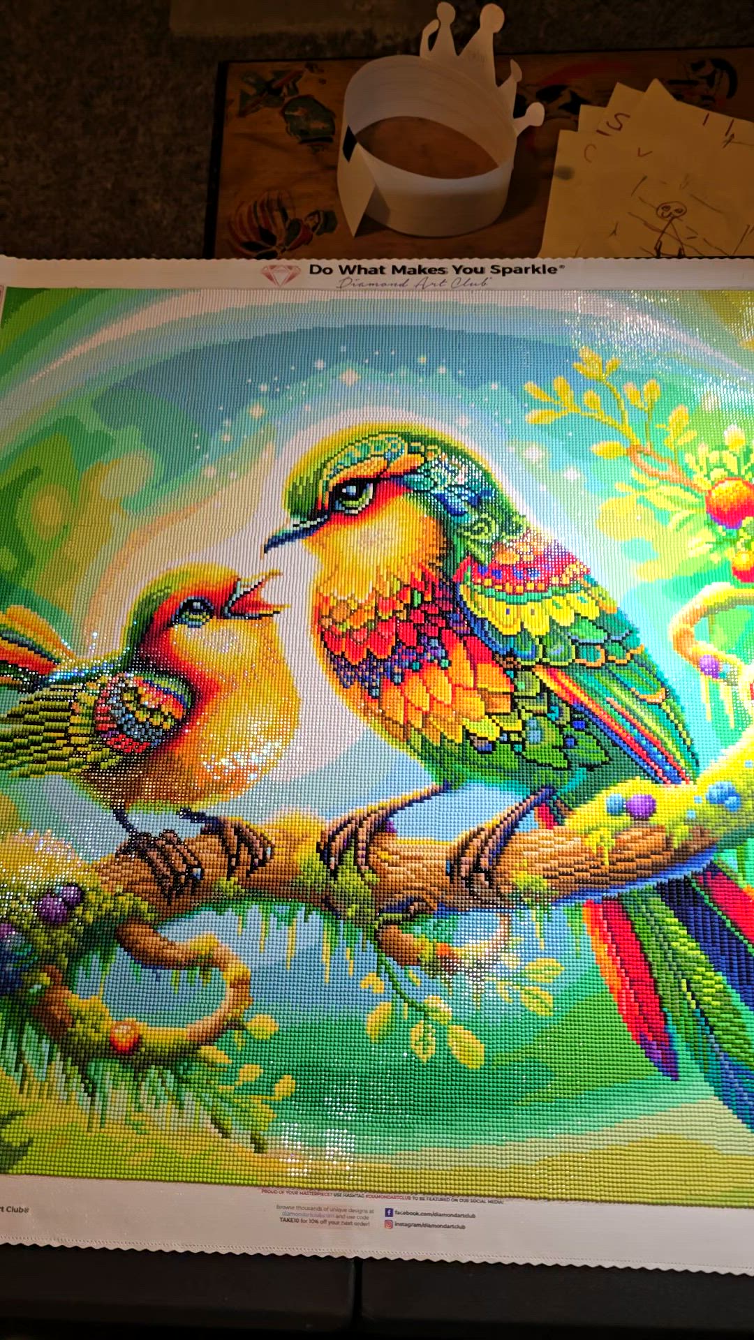 Chirps of Love Diamond Painting Kit – Diamond Art Club