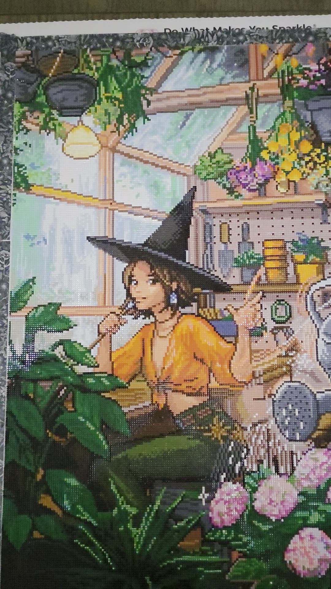 Witch's Greenhouse Diamond Painting Kit – Diamond Art Club