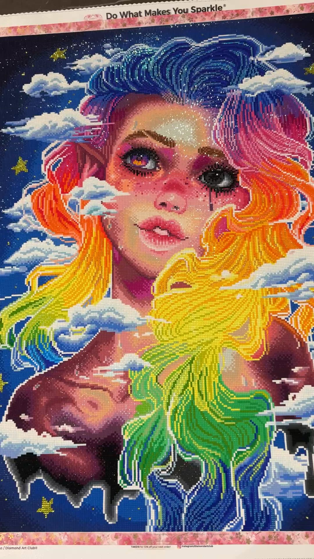 Rainbow Girl Diamond Painting Kit – Diamond Art Club