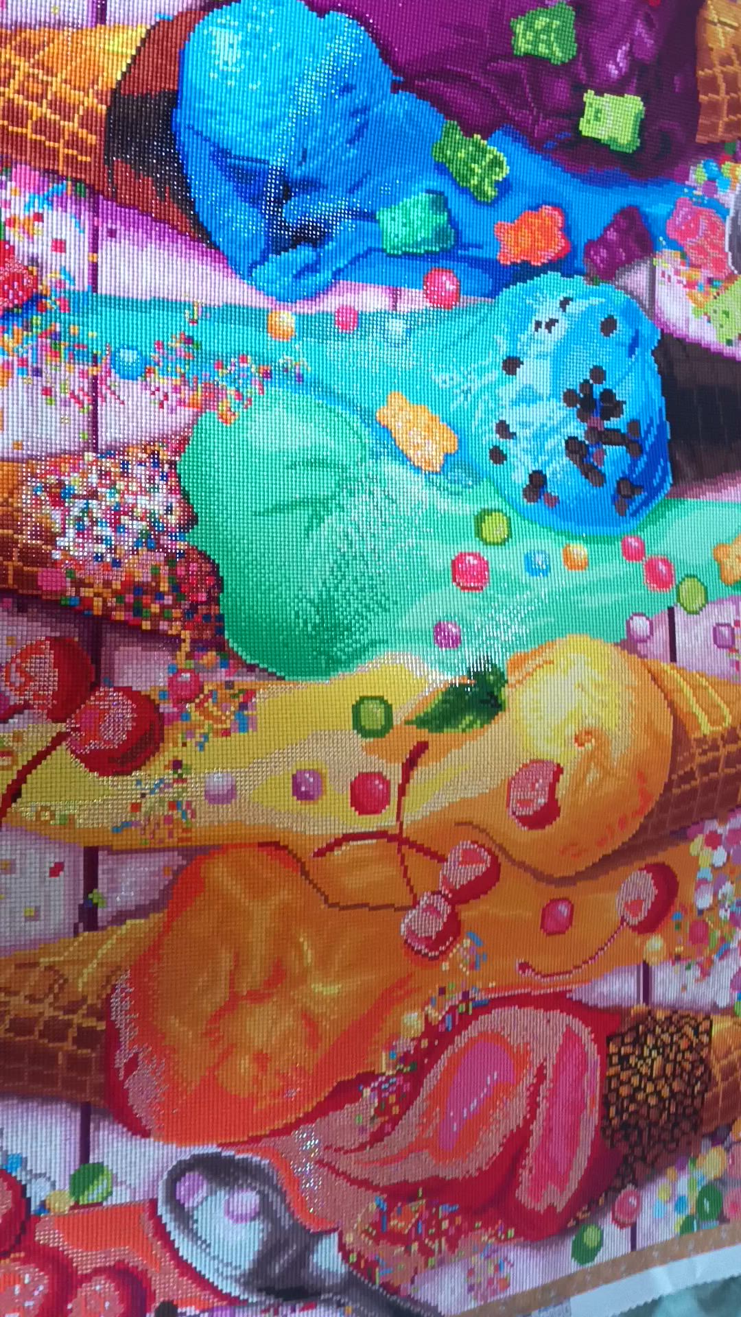 Ice Cream Rainbow Diamond Painting Kit – Diamond Art Club