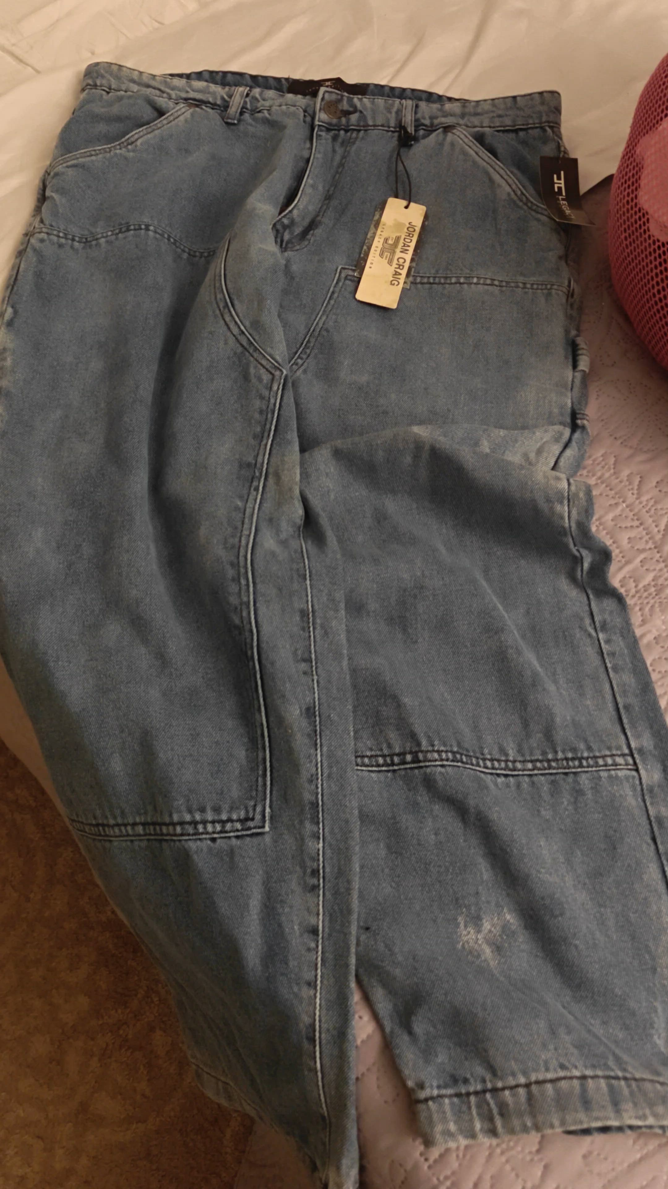 Wide Leg Fit - Craftsman Denim (Black Shadow) - Brian Collection