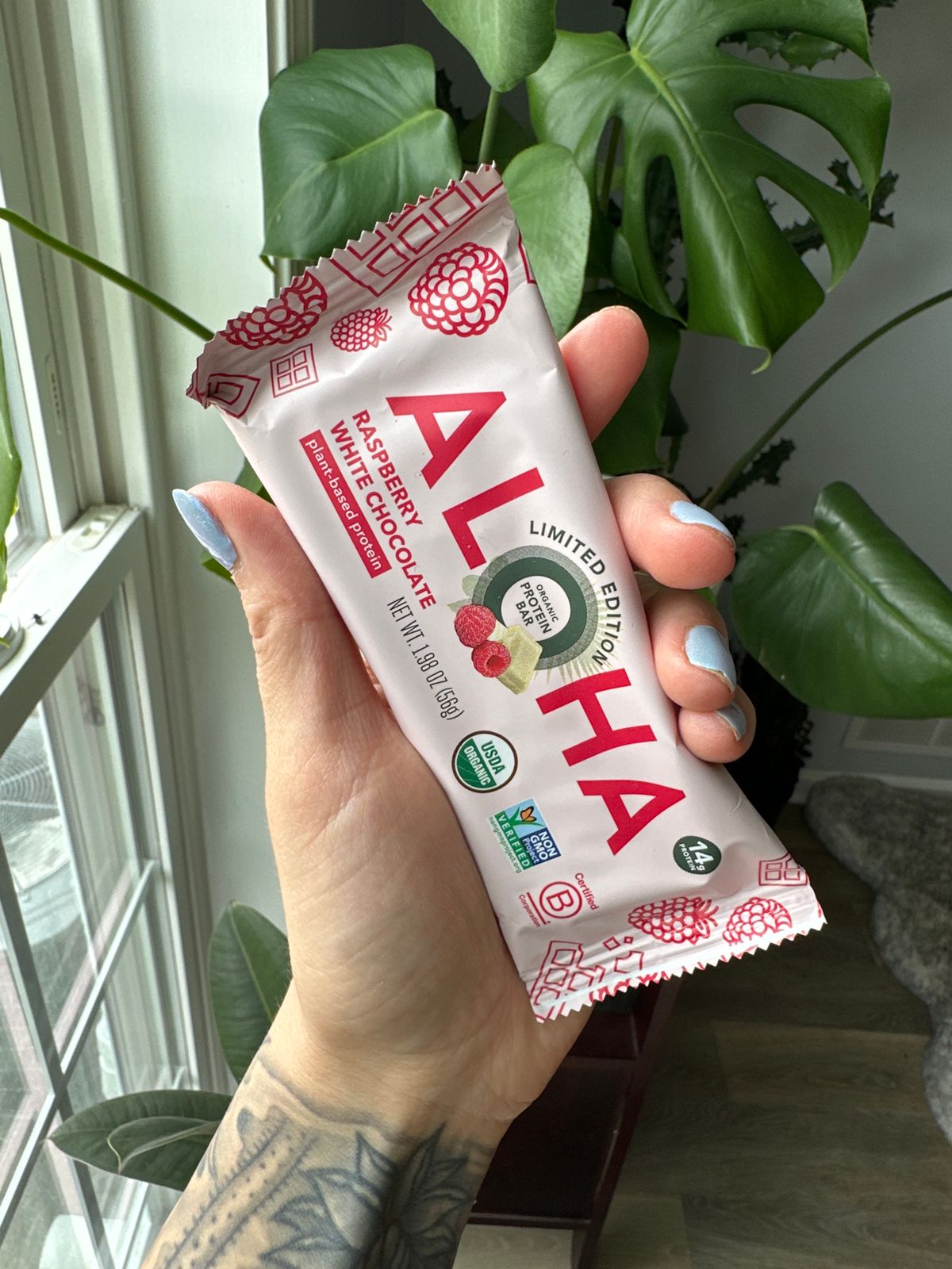 Raspberry White Chocolate Protein Bar – Aloha