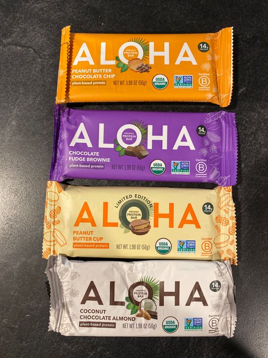 Peanut Butter Chocolate Chip Protein Bar Aloha ALOHA