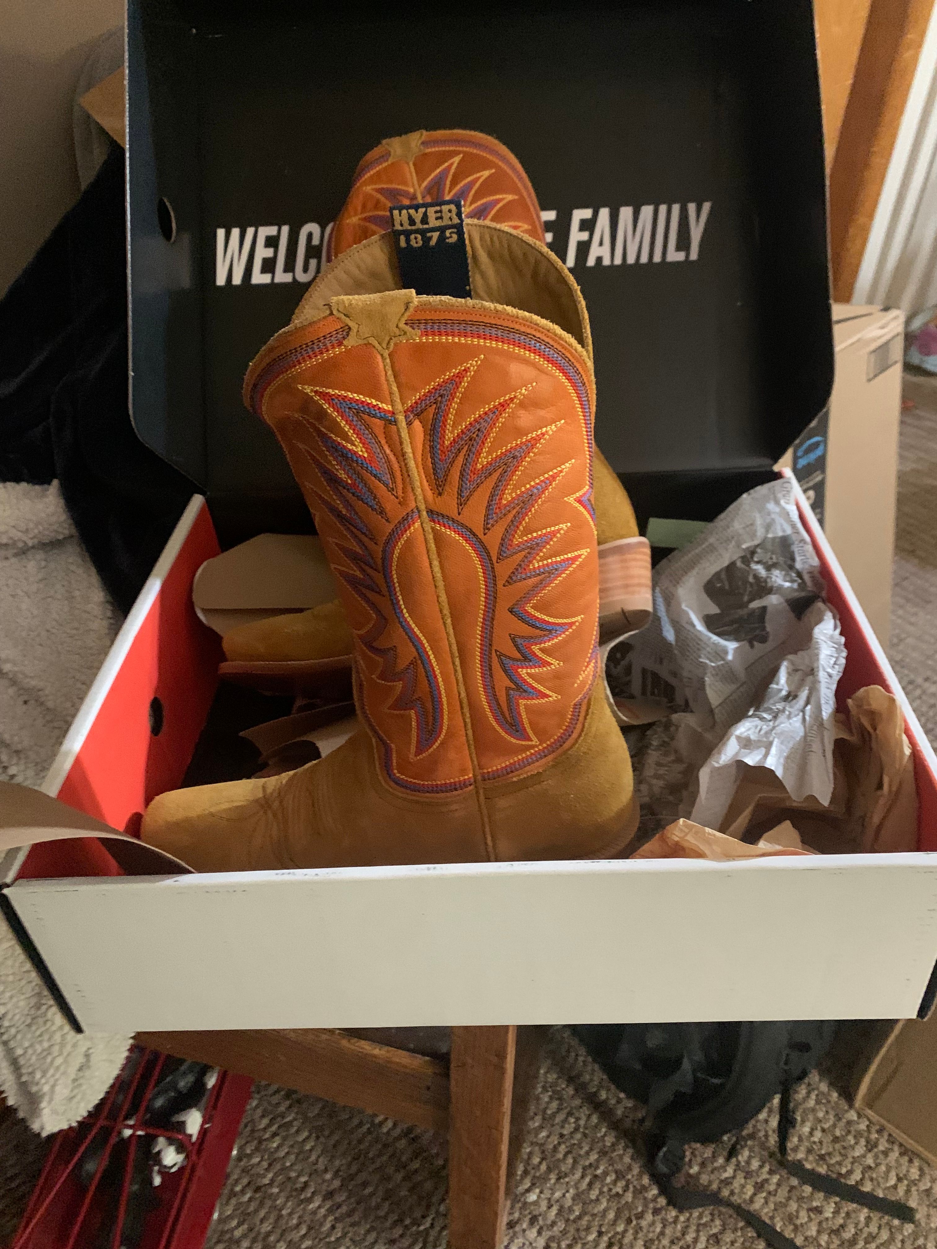 Women's Orange Cowboy Boots | HYER Boots Women's Orange Cowboy Boots | HYER Boots