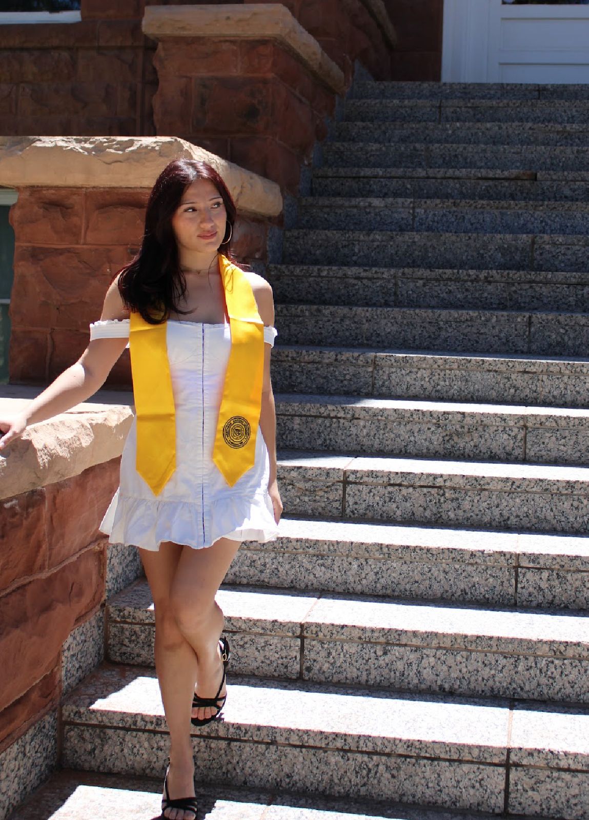 ワンピース Frill mini dress (Ivory) One Shoulder Asymmetric Layered Frill Mini Dress In White