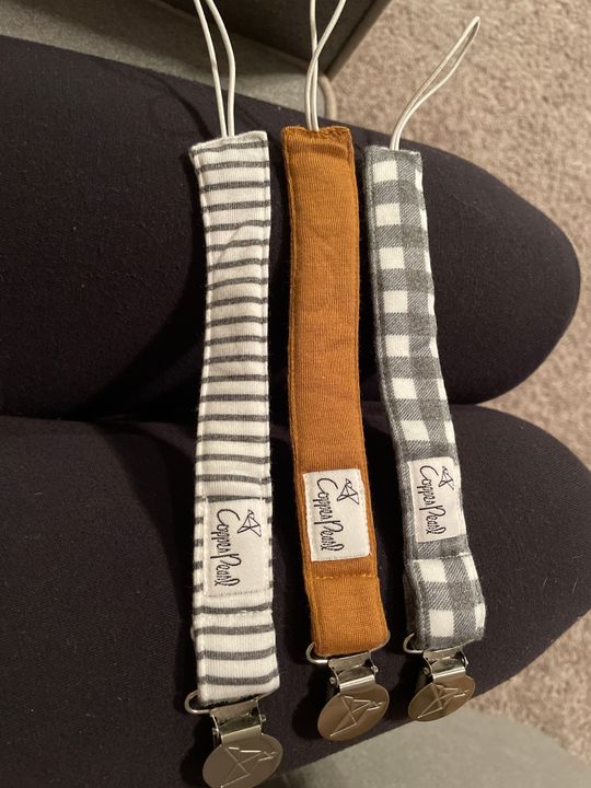 Binky Clips Liberty Copper Pearl