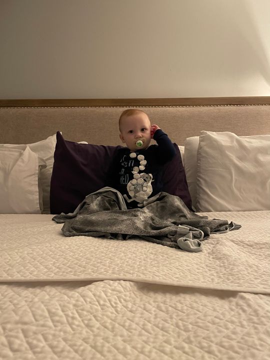 Knit Swaddle Blanket Noah Copper Pearl