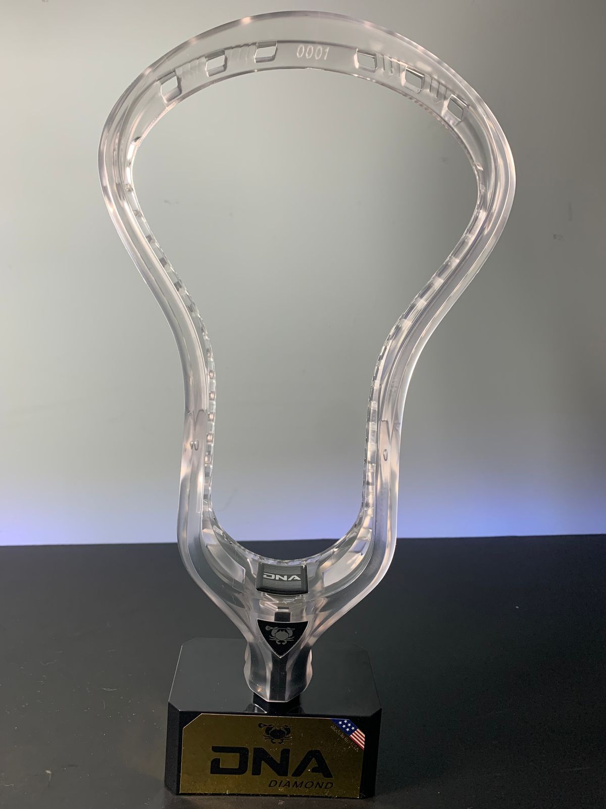 ECD DNA Diamond Clear Lacrosse Head