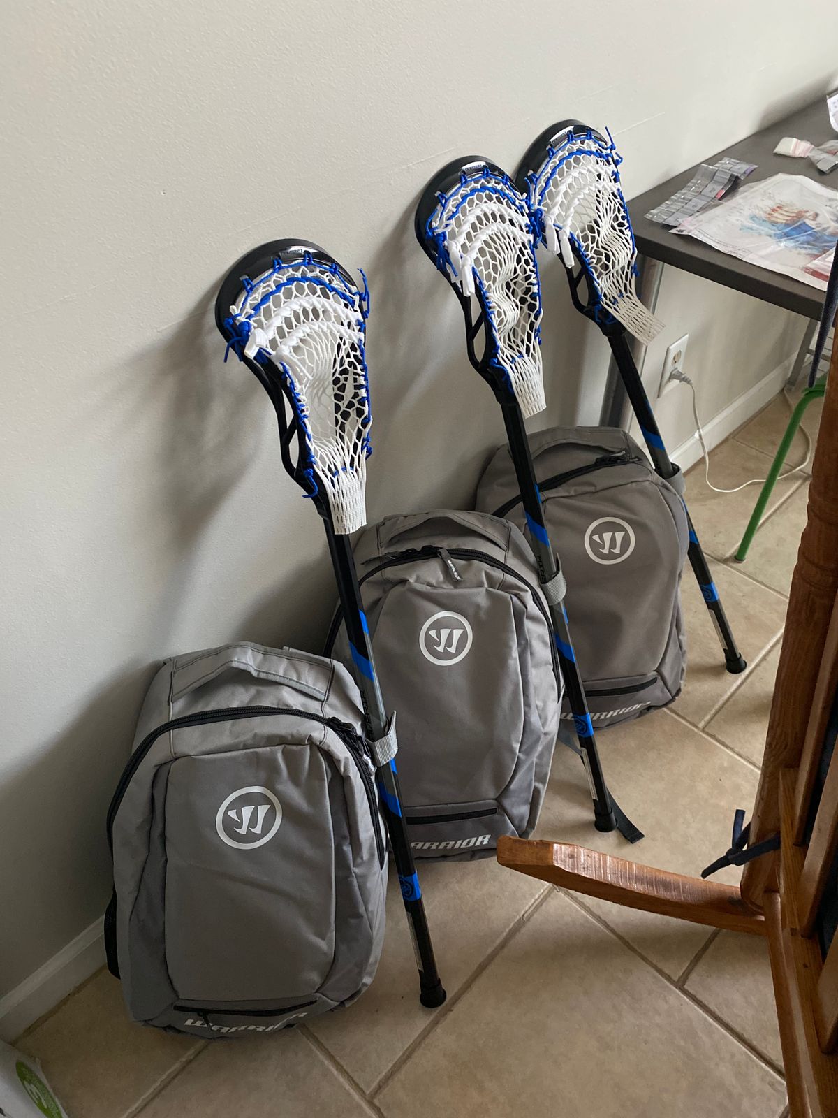 Warrior Jet Pack Grey Lacrosse Backpack Equipment Bag