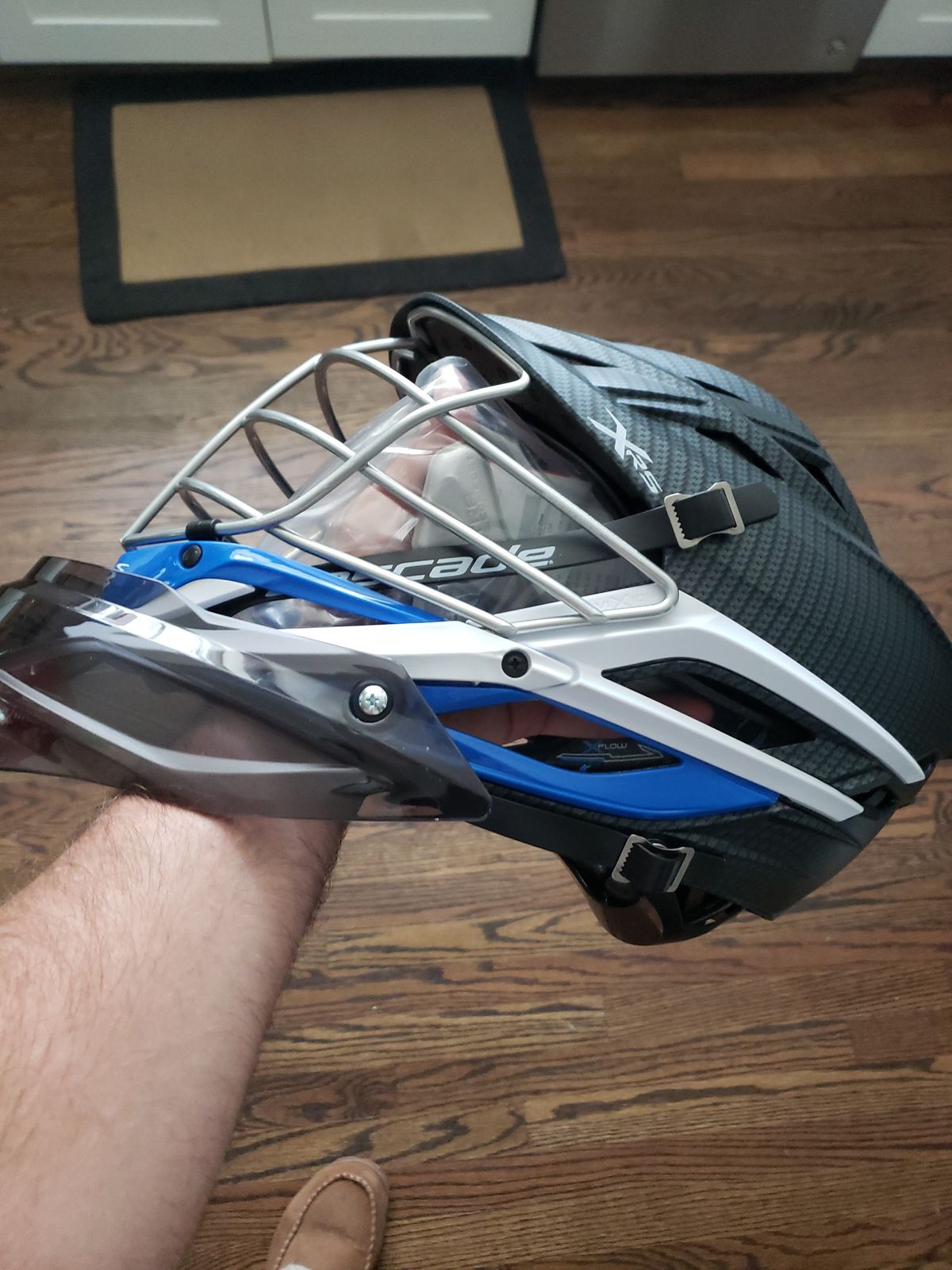 Cascade XRS Carbon Fiber Finish CUSTOM Lacrosse Helmet