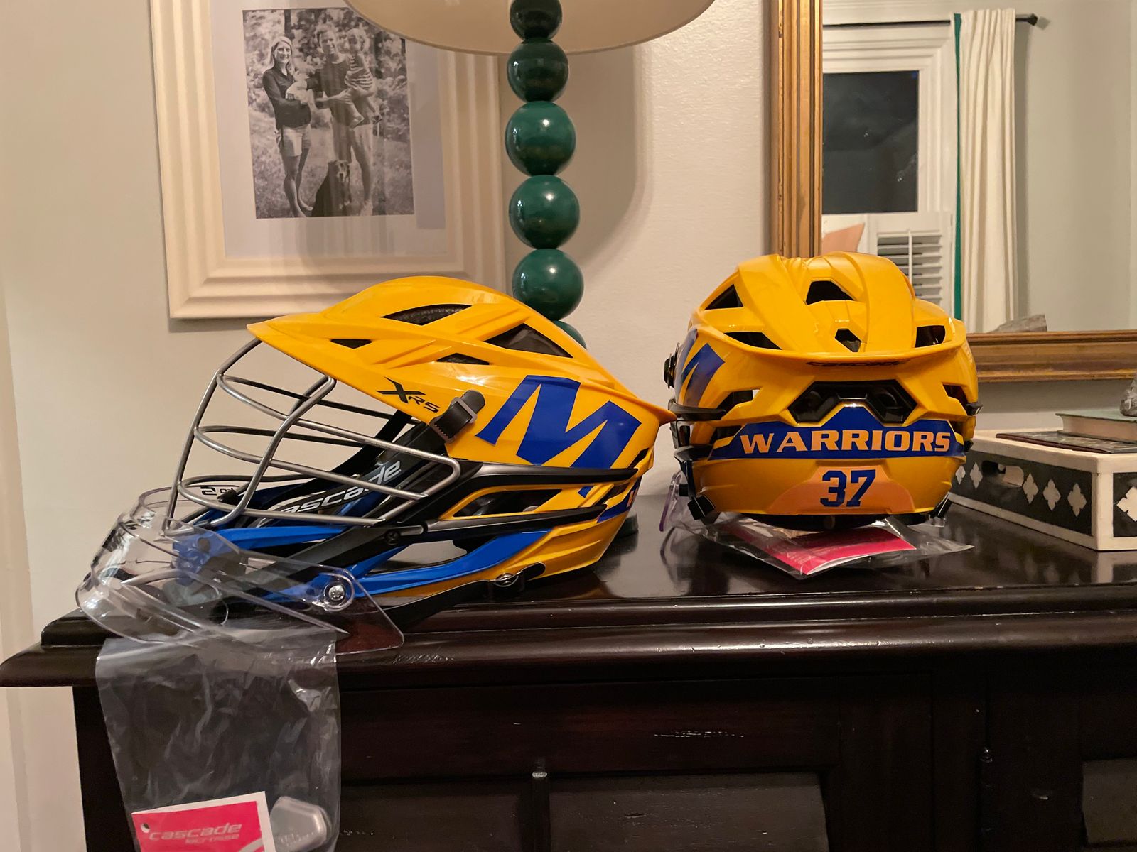 Cascade TPS Lacrosse Helmet Goalie Throat Protector Screw Mounted