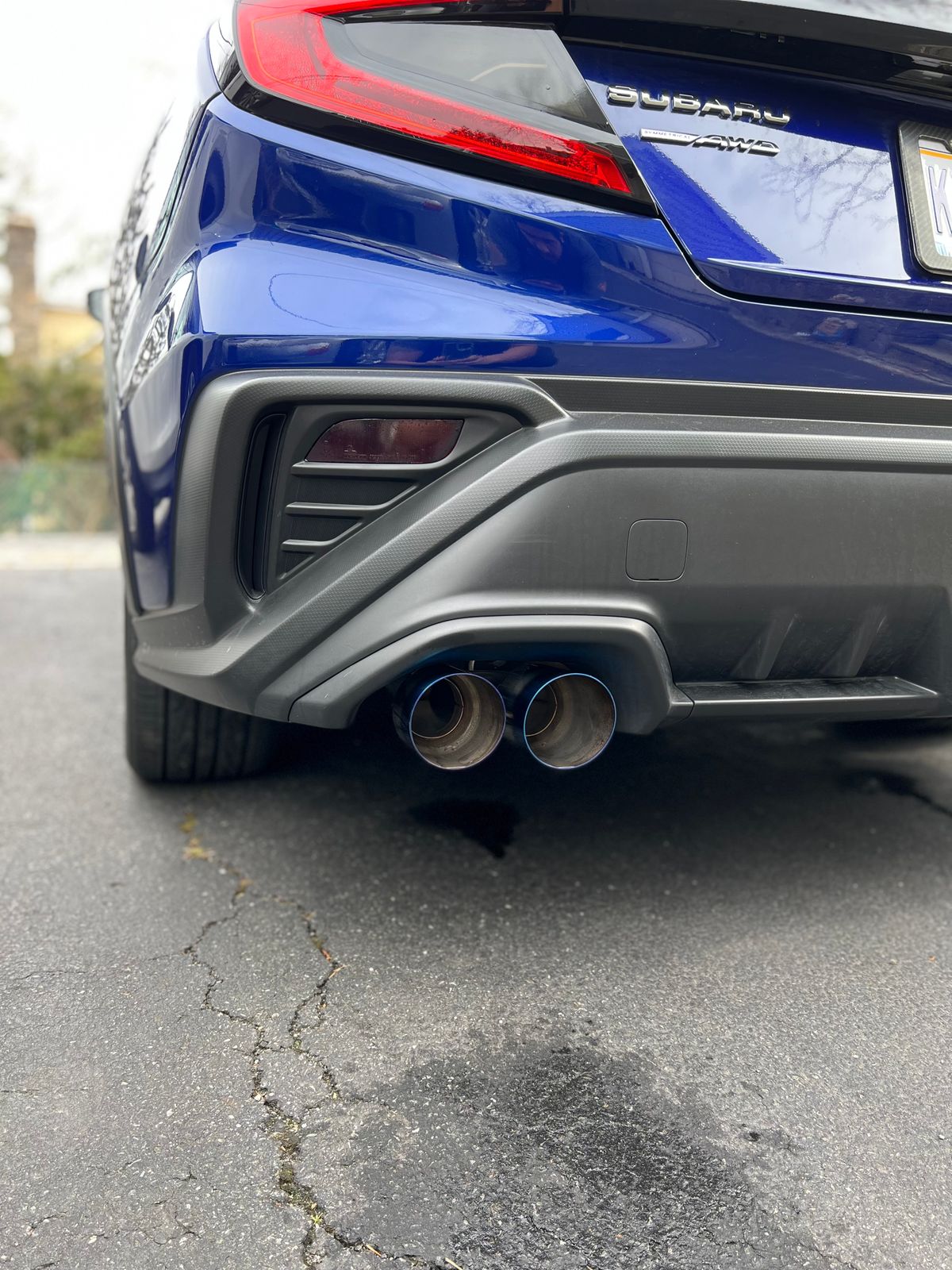 Remark Axle Back Exhaust 3.5in Burnt SS Single Wall Tips WRX 2223