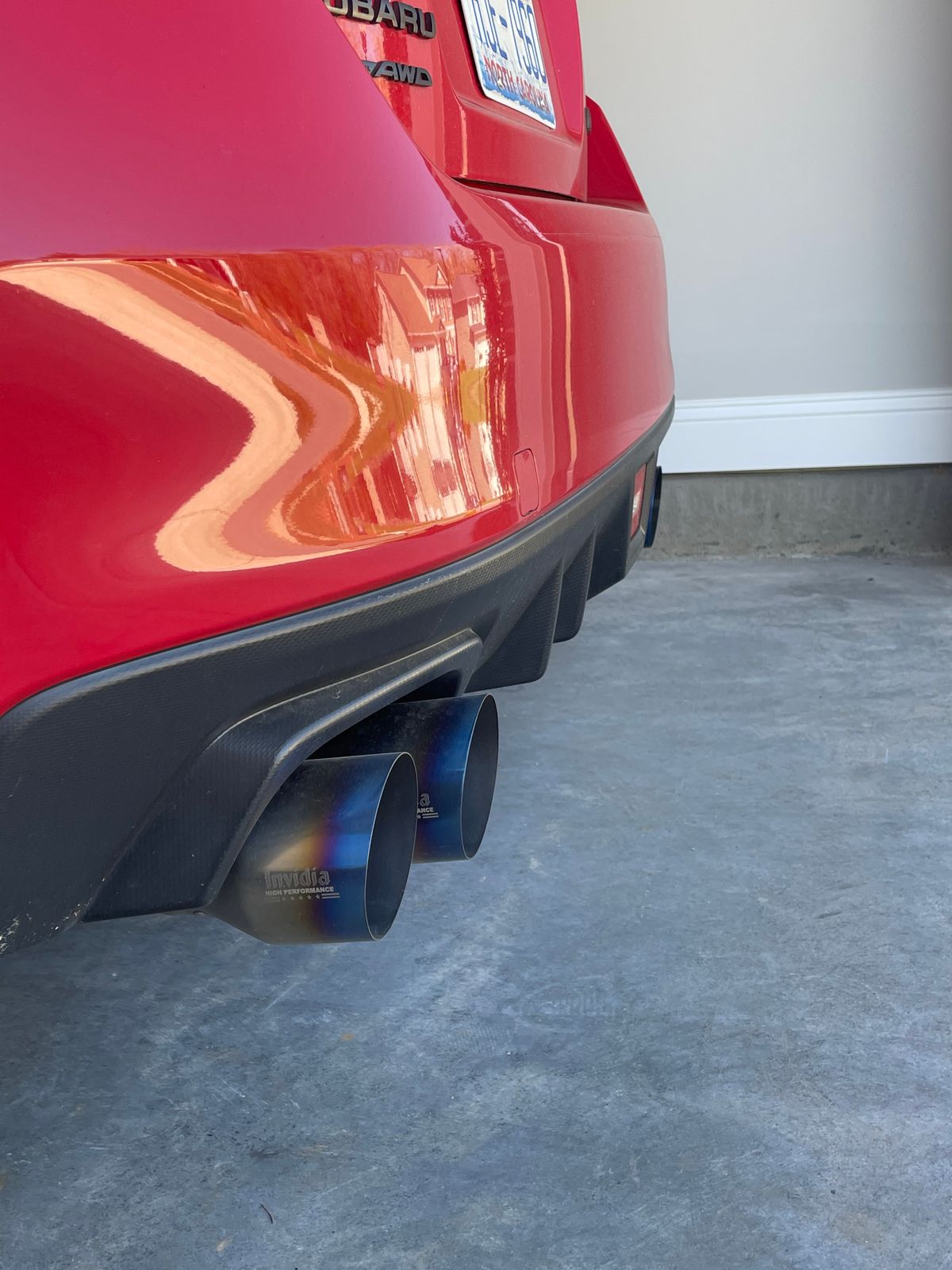 Invidia 2022+ Subaru WRX Gemini Single Layer Quad Titanium Tip Cat-Back Exhaust