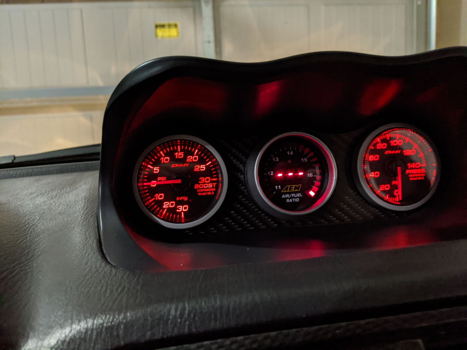 Interior Accessories Gauges Defi Triple Gauge pod 60mm Plastic