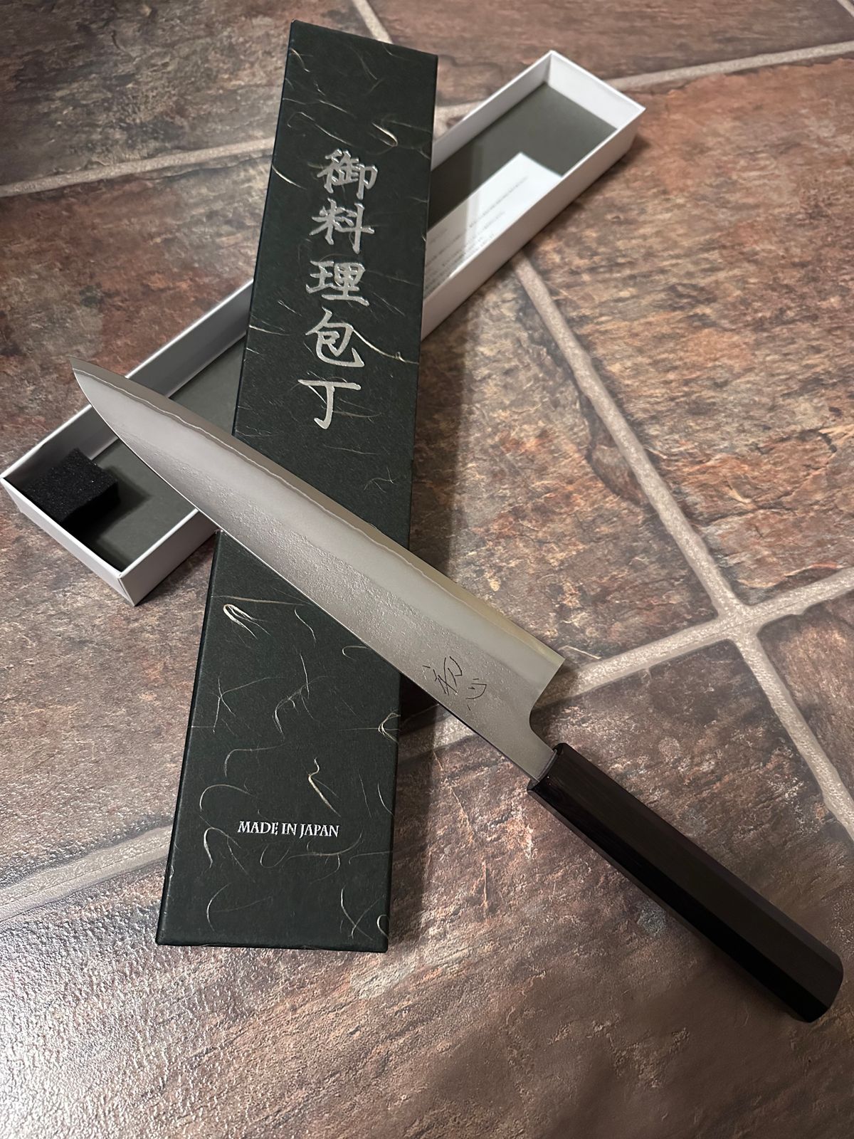 しらゆき Yoshikane 210mm Gyuto Shirogami #2 Stainless Clad (8.25