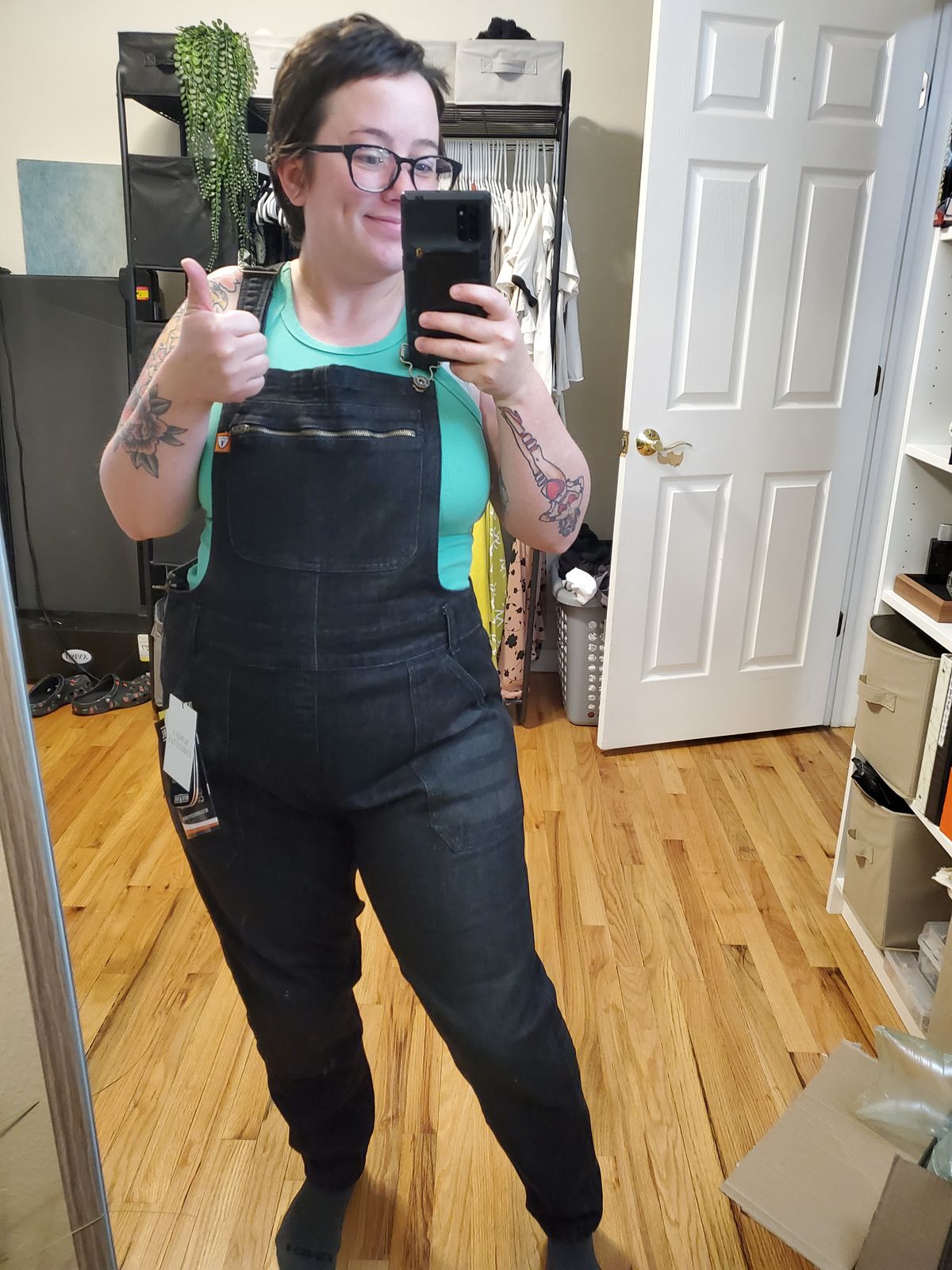 Daisy Overalls Black
