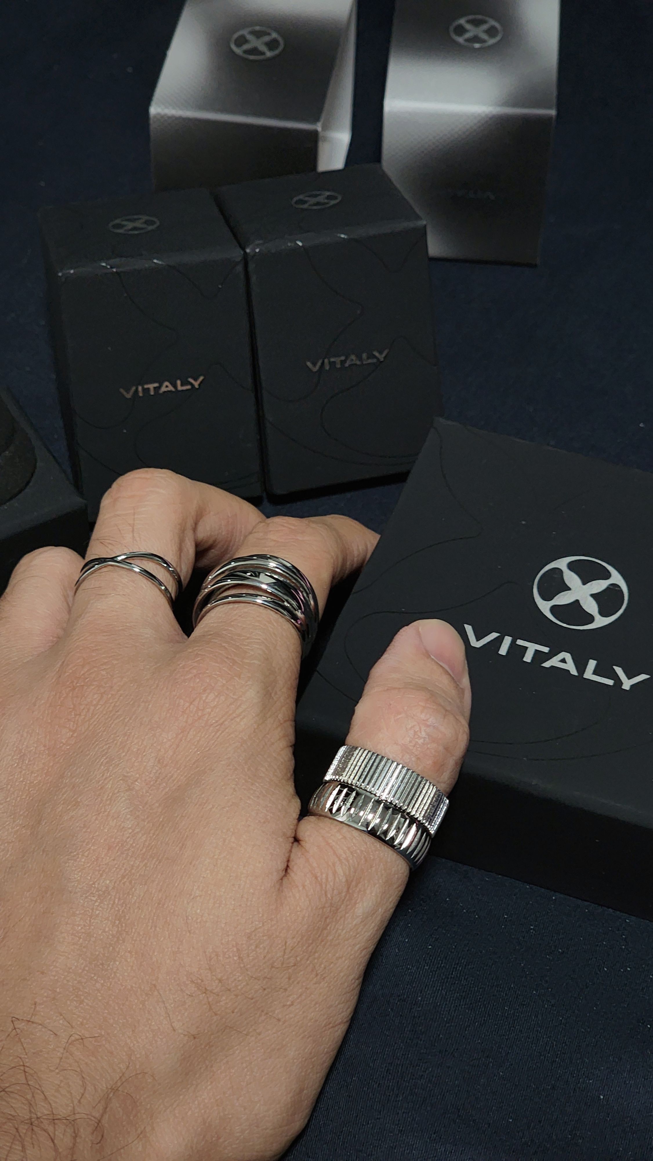 Vitaly Fragment Ring | 100% Recycled Stainless Steel Accessories