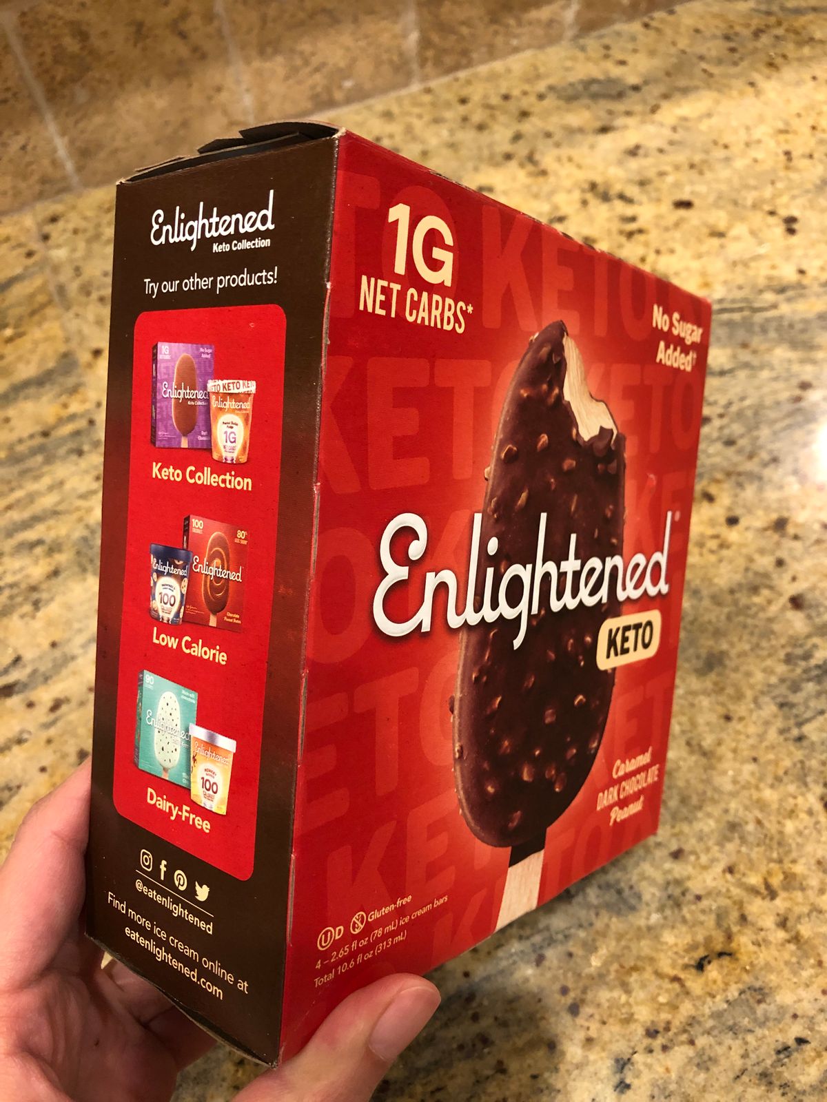 Keto Caramel Dark Chocolate Peanut Bars Enlightened