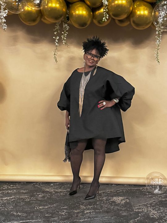 LAYERED BALLOON HEM DRESS ブラック AMERI LAYERED BALLOON HEM DRESS ブラック S