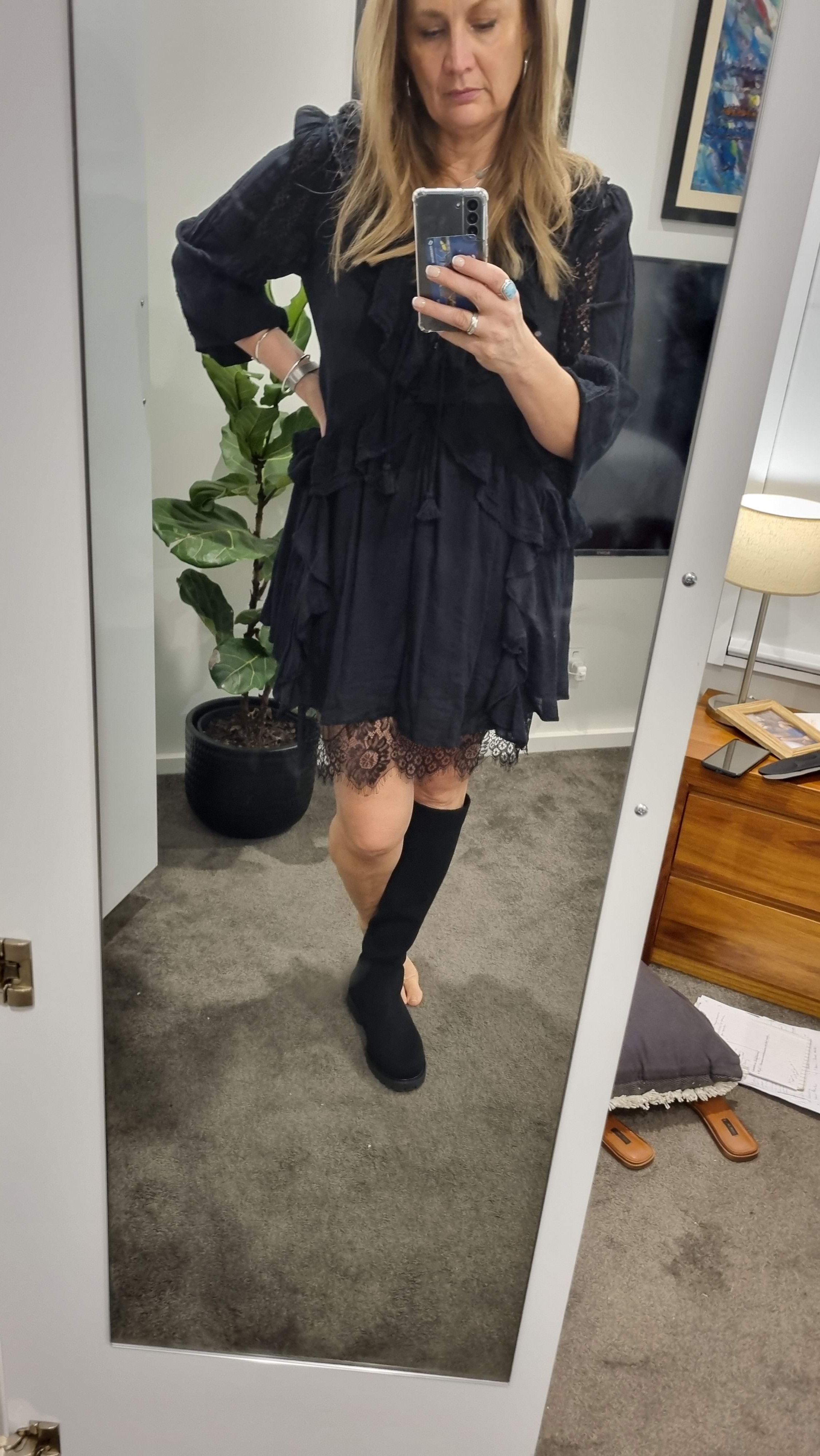 Fleur Lace Mini Dress – SPELL - USA