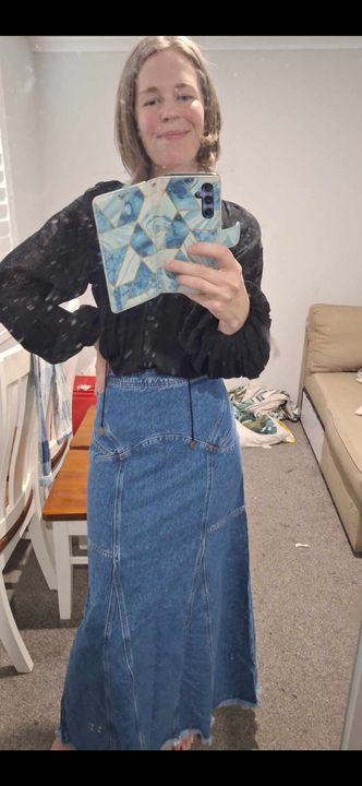 【INCHANT ME】Muse Belt Long Banding Skirt M-line Buckle Skirt – Forest Ink