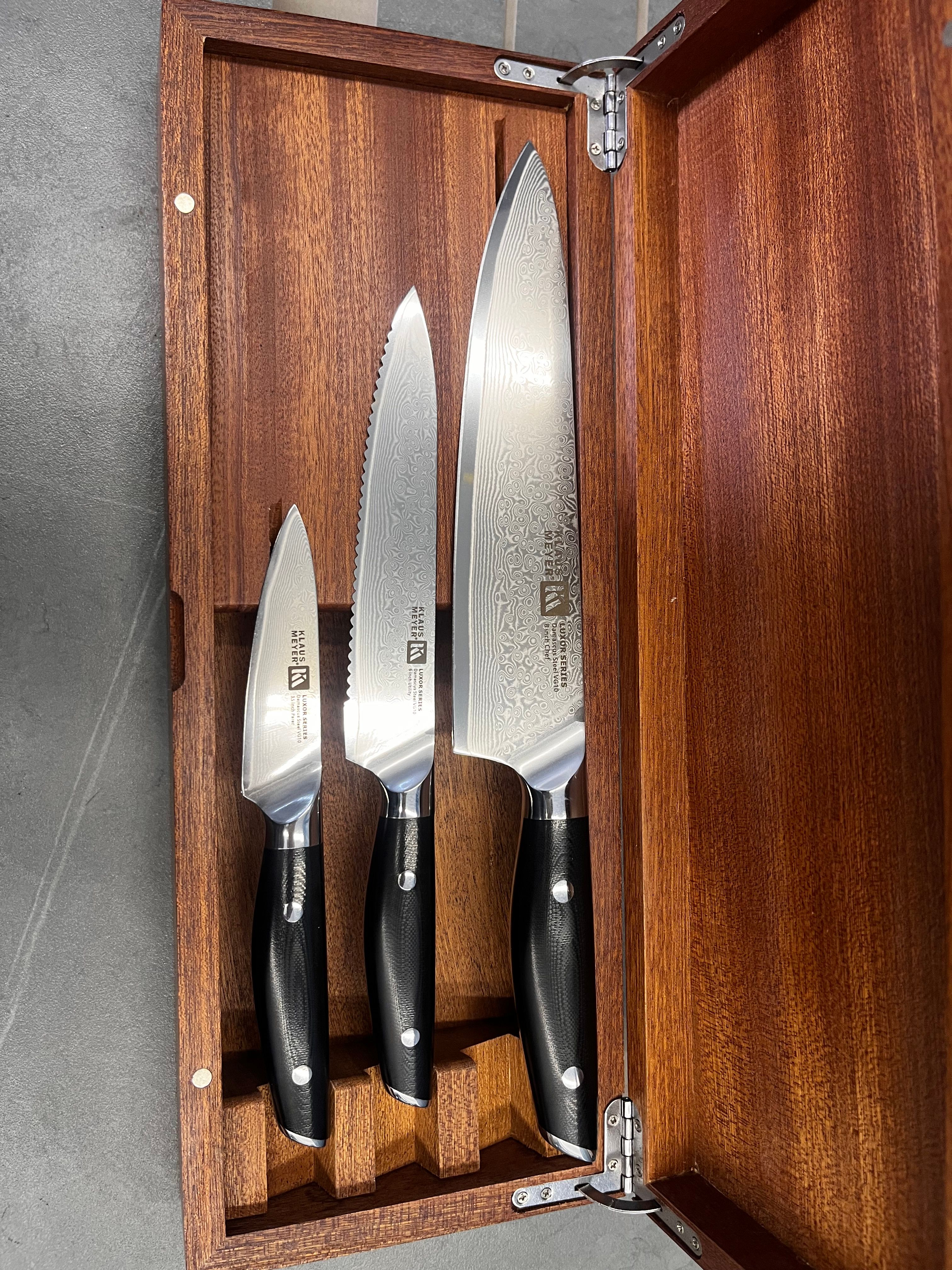 Luxor Kitchen Knife Set | Luxor 3 Piece Set | Klaus Meyer