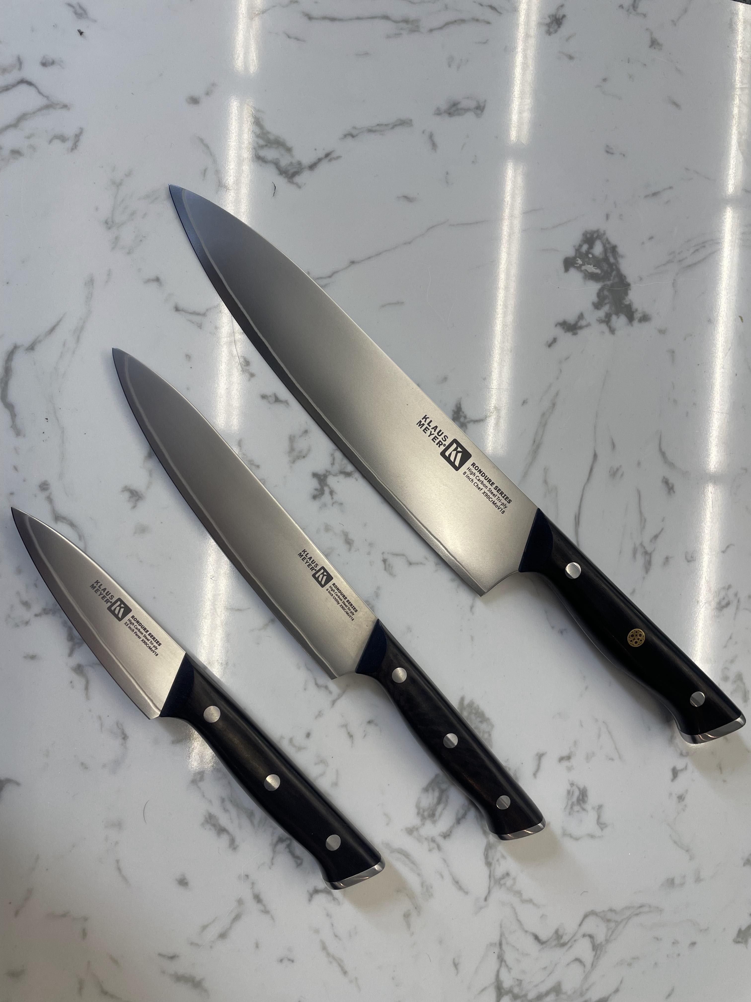 Meilleur ensemble de couteaux de cuisine | Ensemble Rondure 3 pièces |  Klaus Meyer, image size:3024x4032