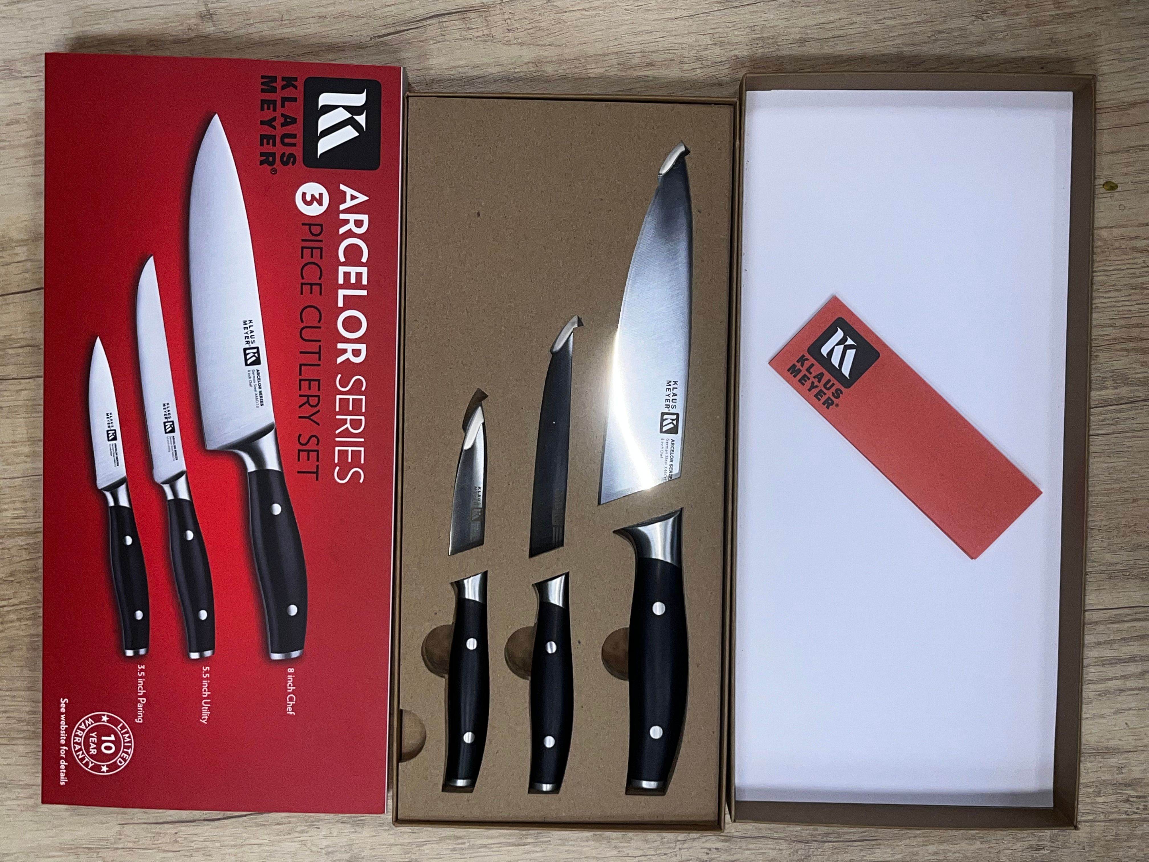 High Performance Knives | Arcelor 3 Piece Set | Klaus Meyer