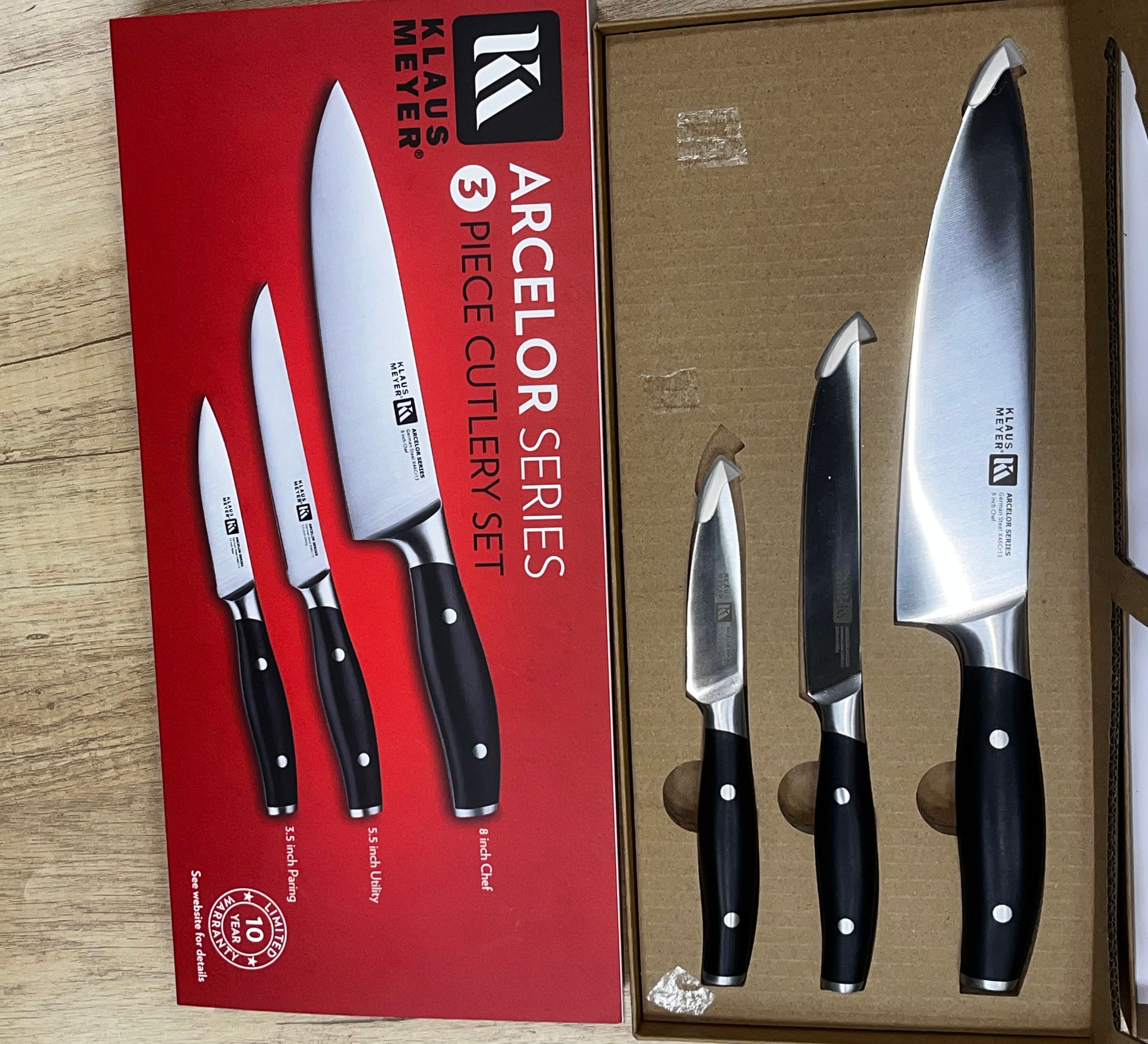 High Performance Knives | Arcelor 3 Piece Set | Klaus Meyer